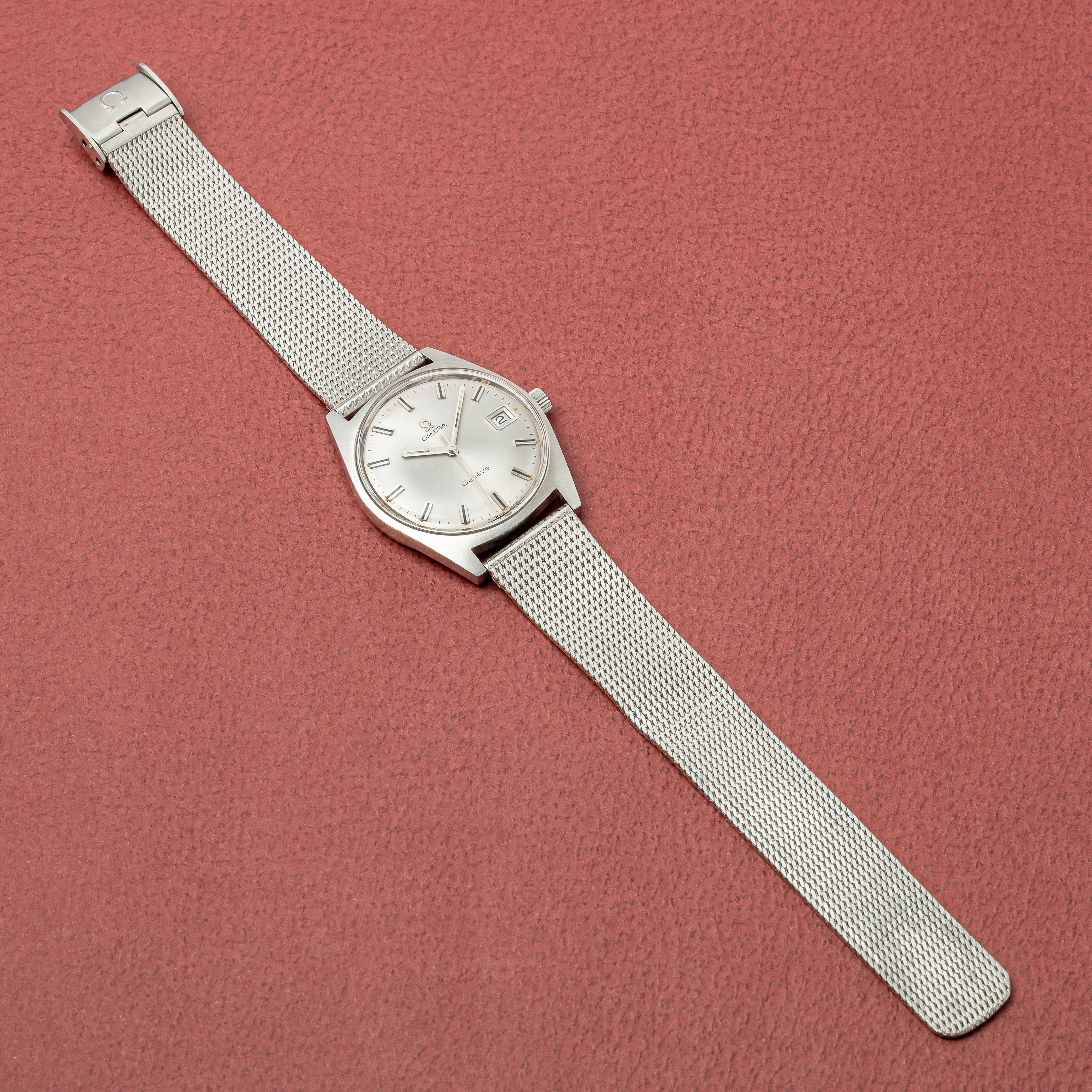 オメガ ジュネーブ 1968年製 手巻き Ref.136.041 純正メッシュブレス