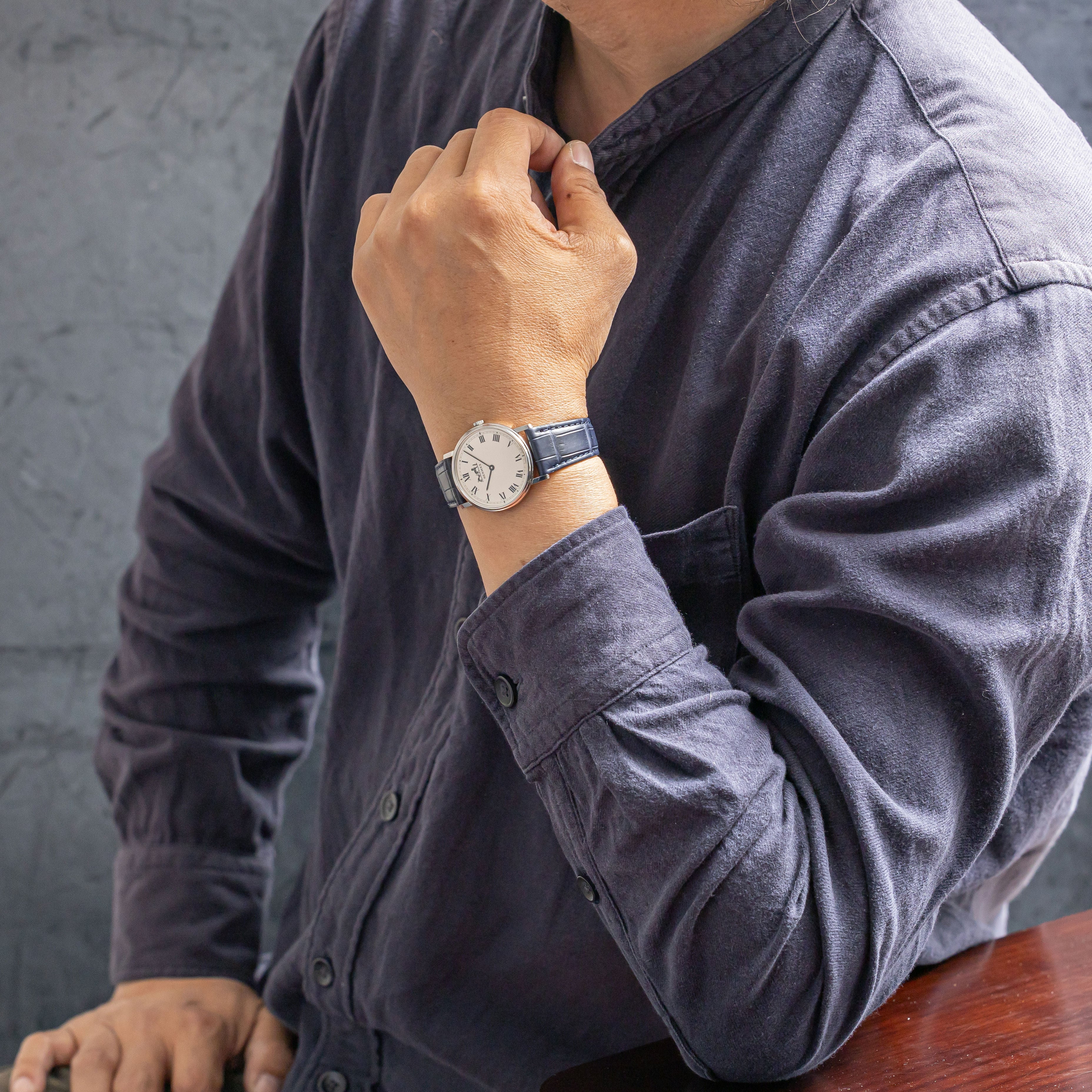 エルメス ラウンドケース ローマンダイヤル 手巻き 1990年代