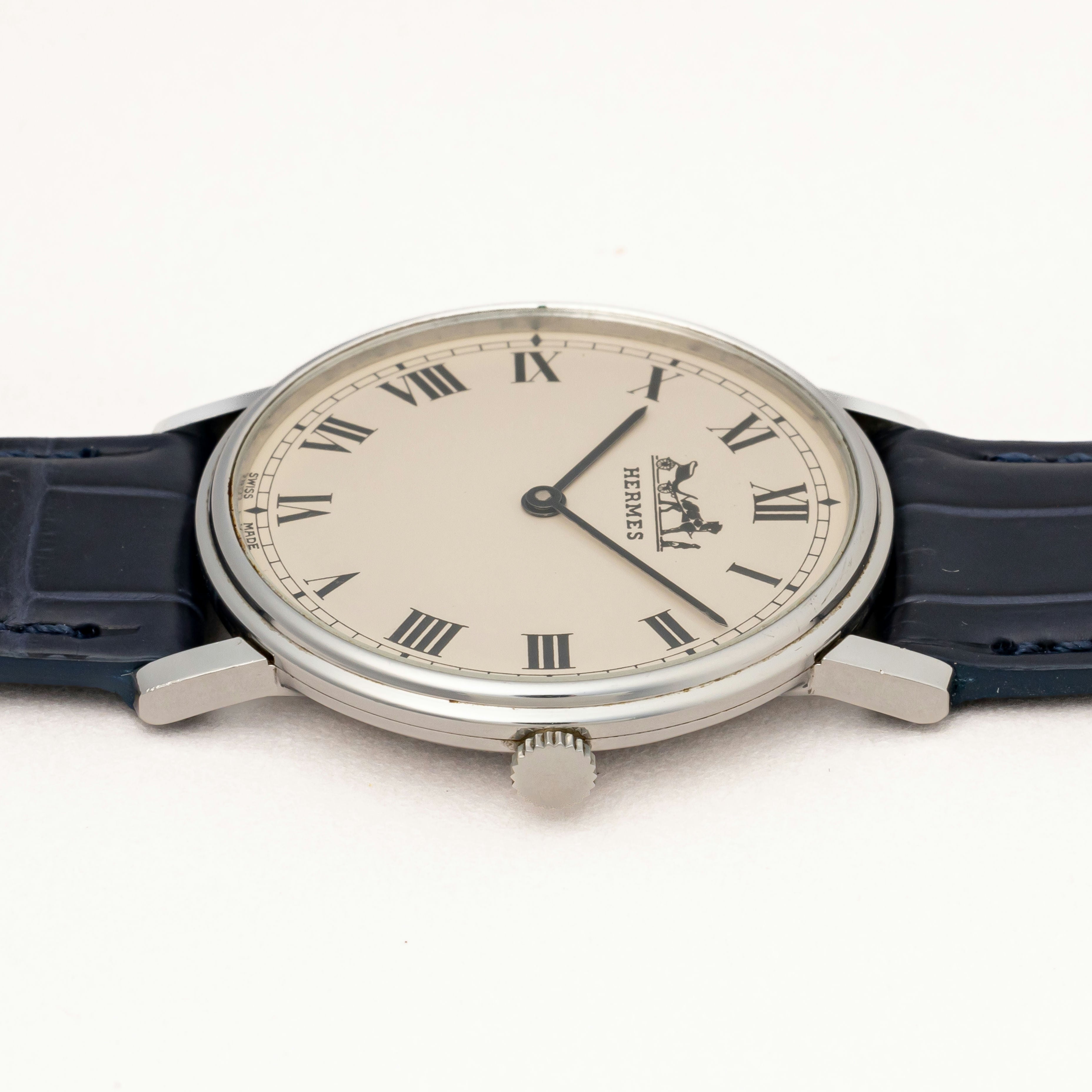 エルメス ラウンドケース ローマンダイヤル 手巻き 1990年代