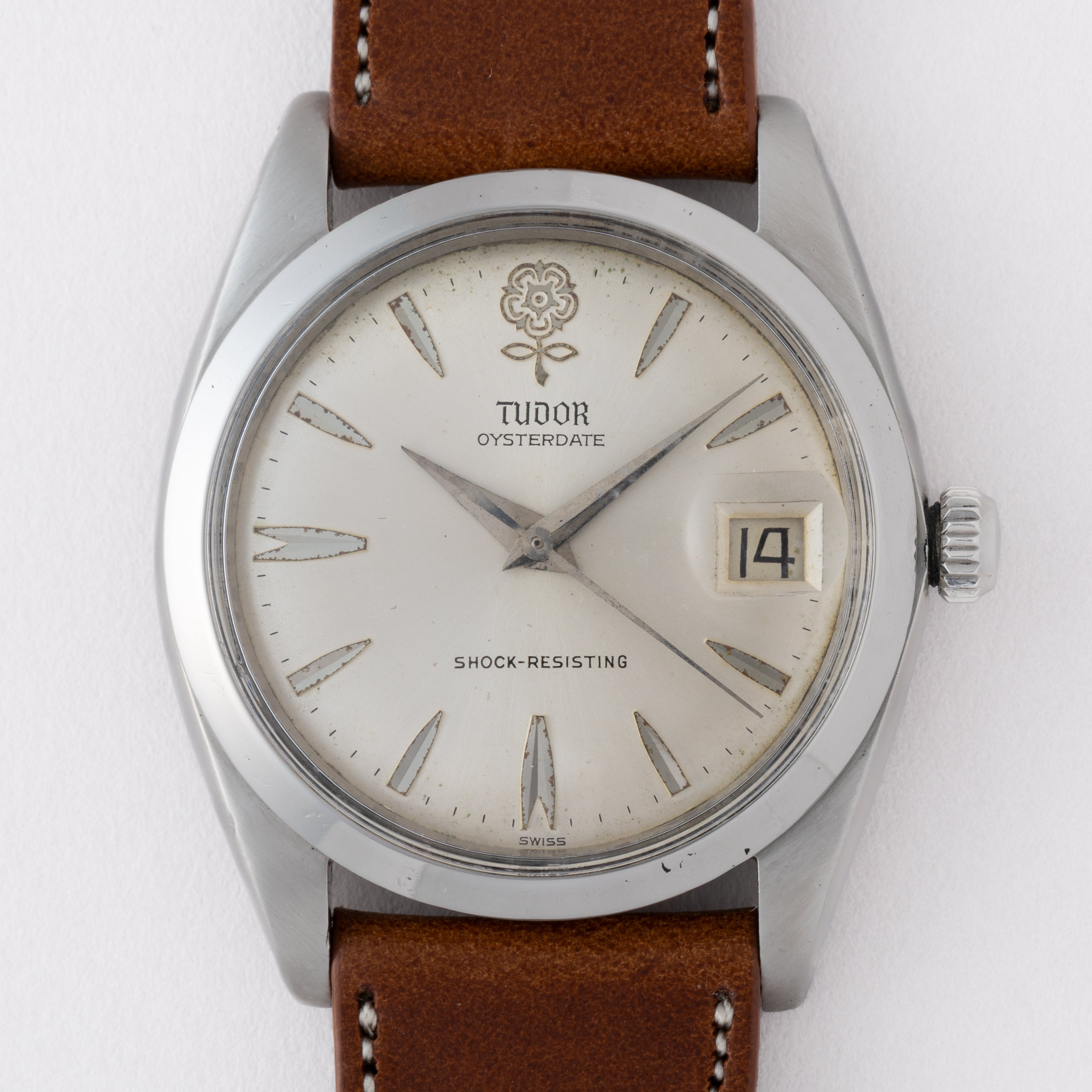 チューダー デカバラ 1963年製 オイスターデイト 手巻き オリジナルダイヤル