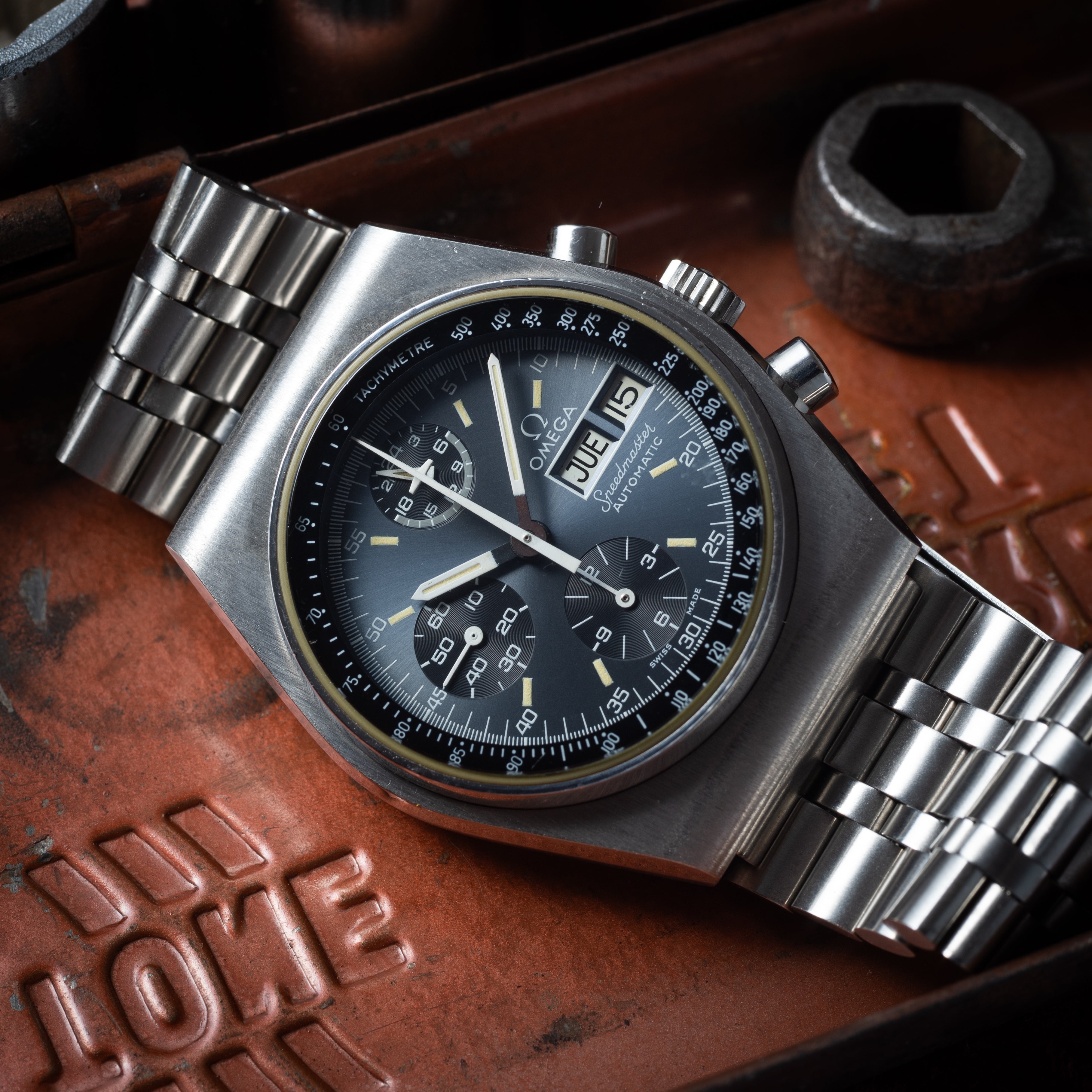 オメガ スピードマスター Mk4.5 1975年製 オリジナルダイヤル 自動巻きクロノグラフ