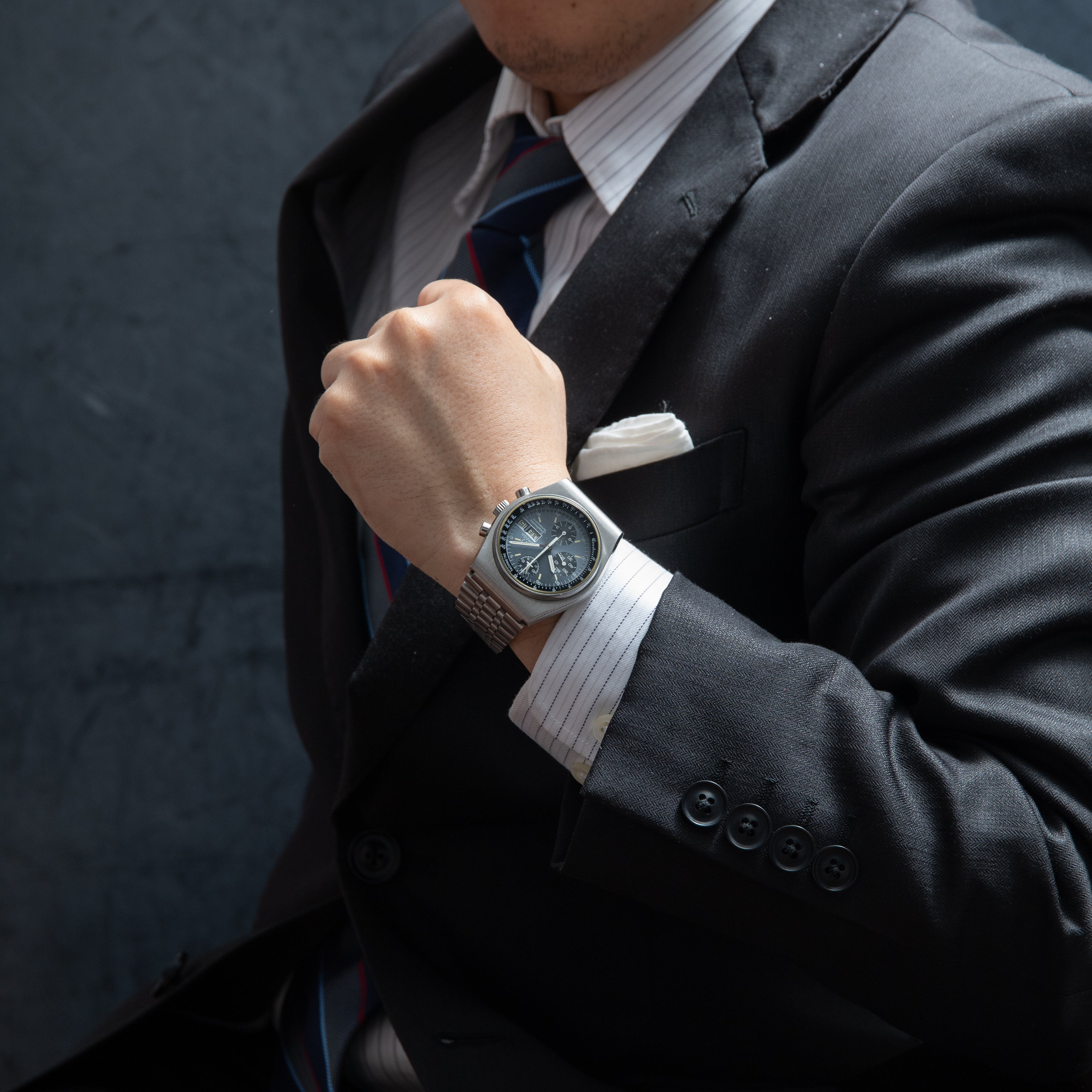 オメガ スピードマスター Mk4.5 1975年製 オリジナルダイヤル 自動巻きクロノグラフ