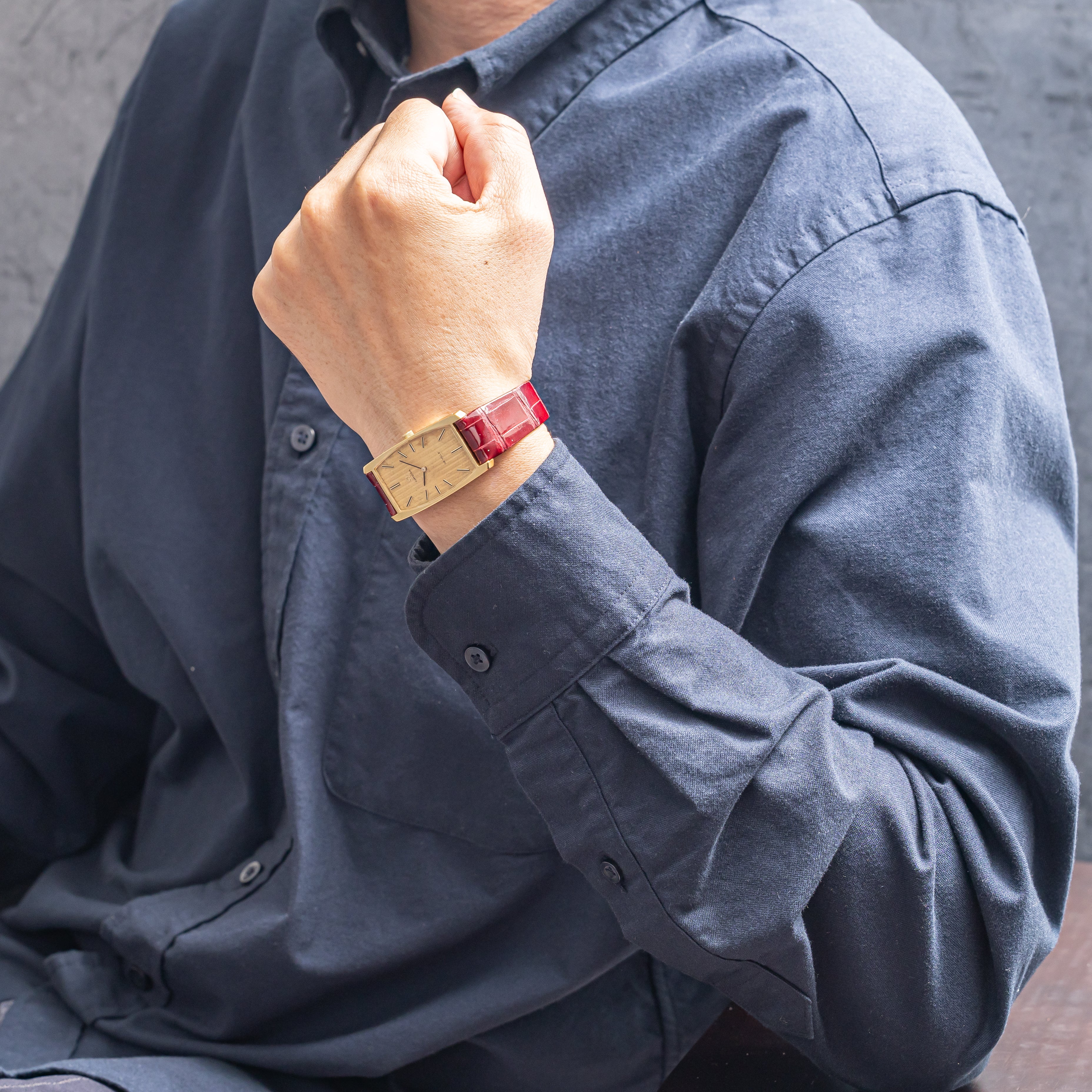 オメガ デ・ヴィル レクタンギュラー 18金無垢 1975年製