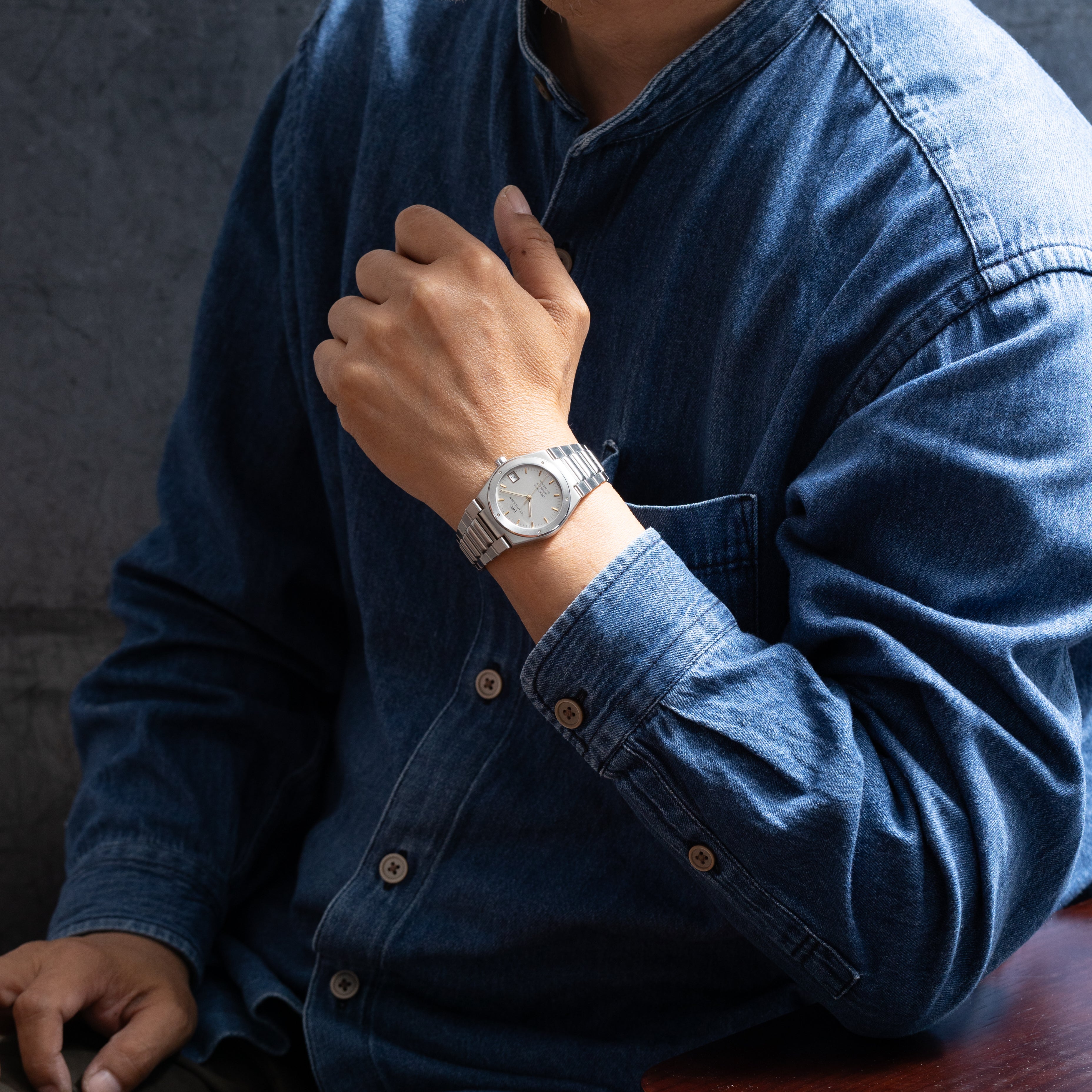 IWC インヂュニア Ref.3508 グレーダイヤル 1990年代 Cal.37590 修理保証書、ギャラ付き