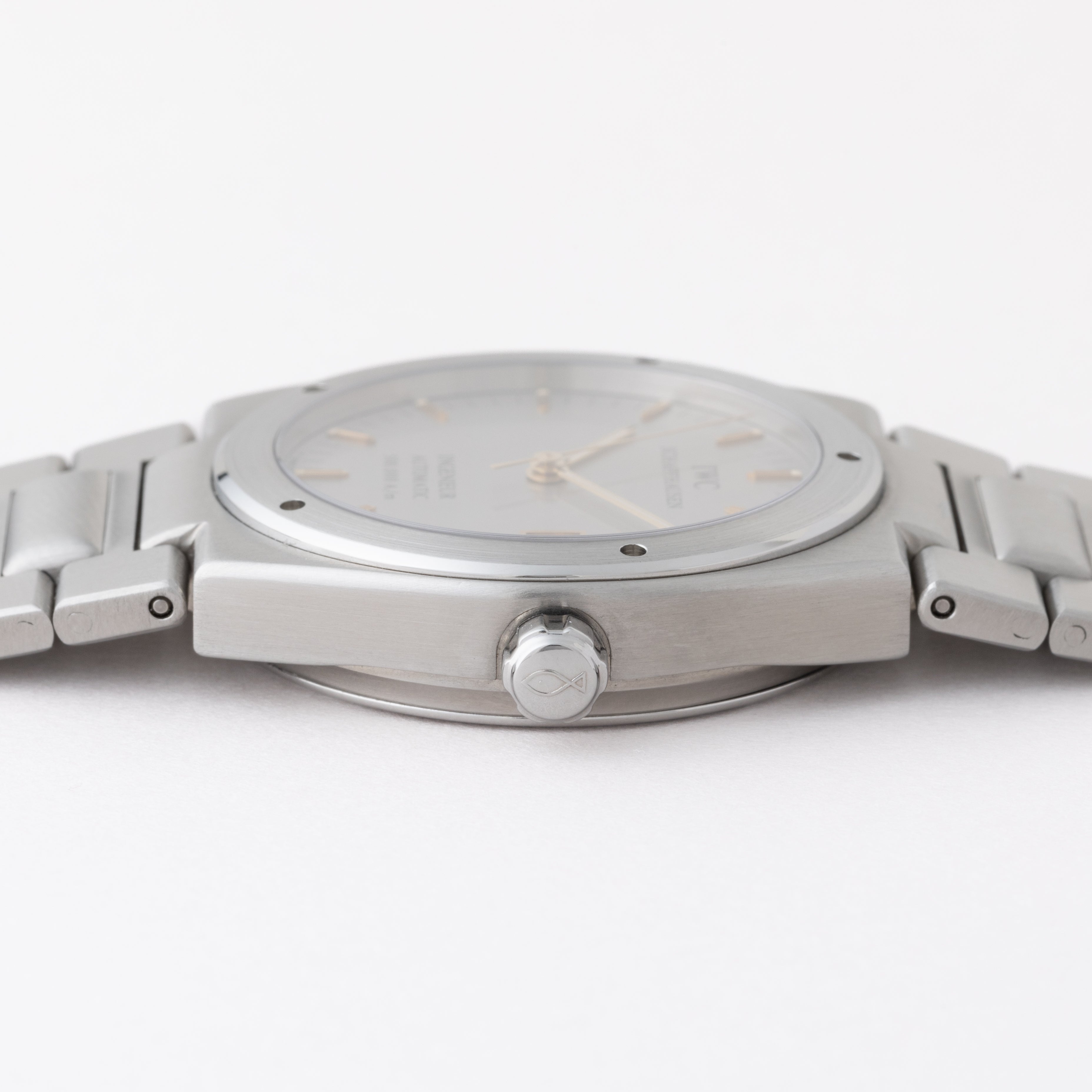 IWC インヂュニア Ref.3508 グレーダイヤル 1990年代 Cal.37590 修理保証書、ギャラ付き