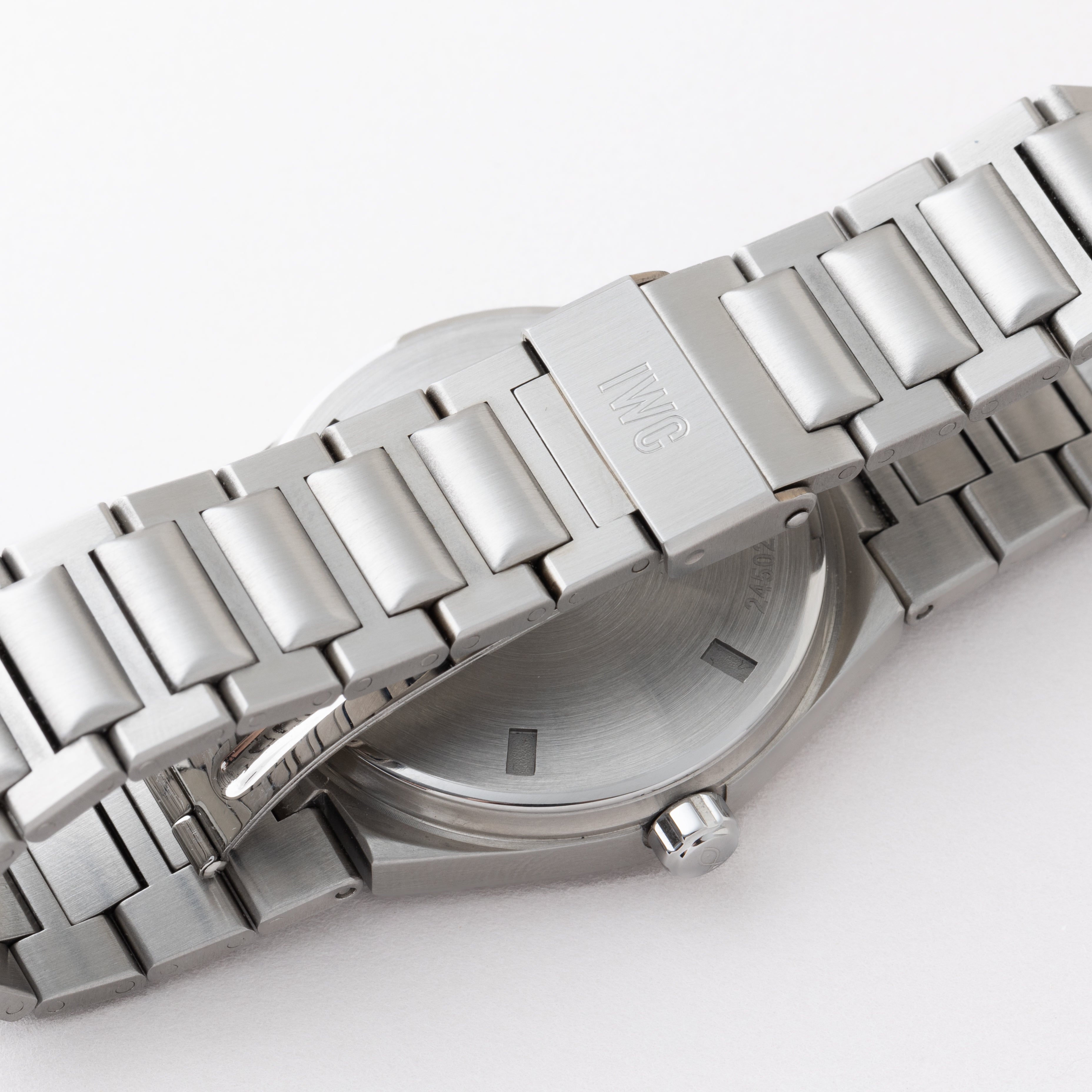 IWC インヂュニア Ref.3508 グレーダイヤル 1990年代 Cal.37590 修理保証書、ギャラ付き