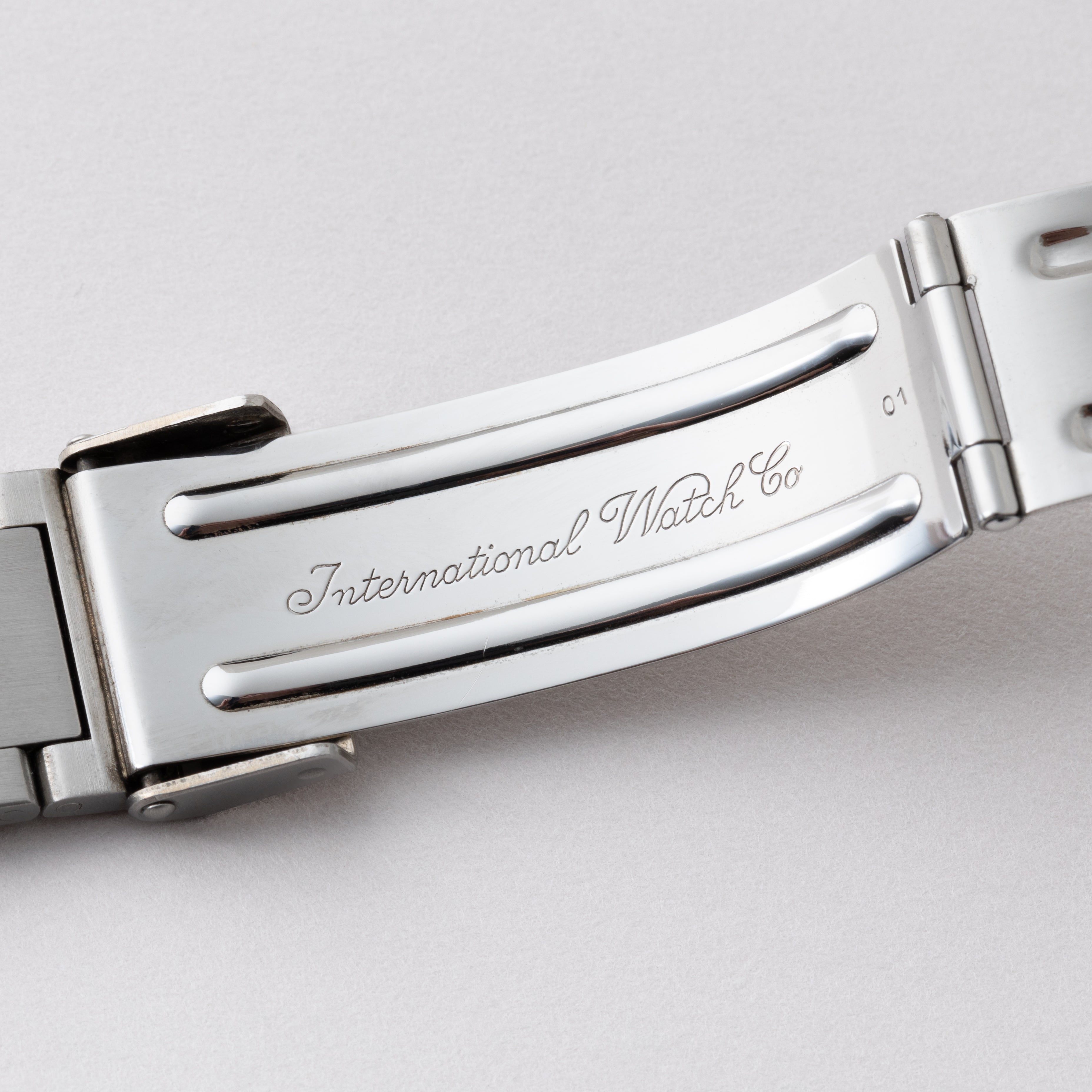 IWC インヂュニア Ref.3508 グレーダイヤル 1990年代 Cal.37590 修理保証書、ギャラ付き