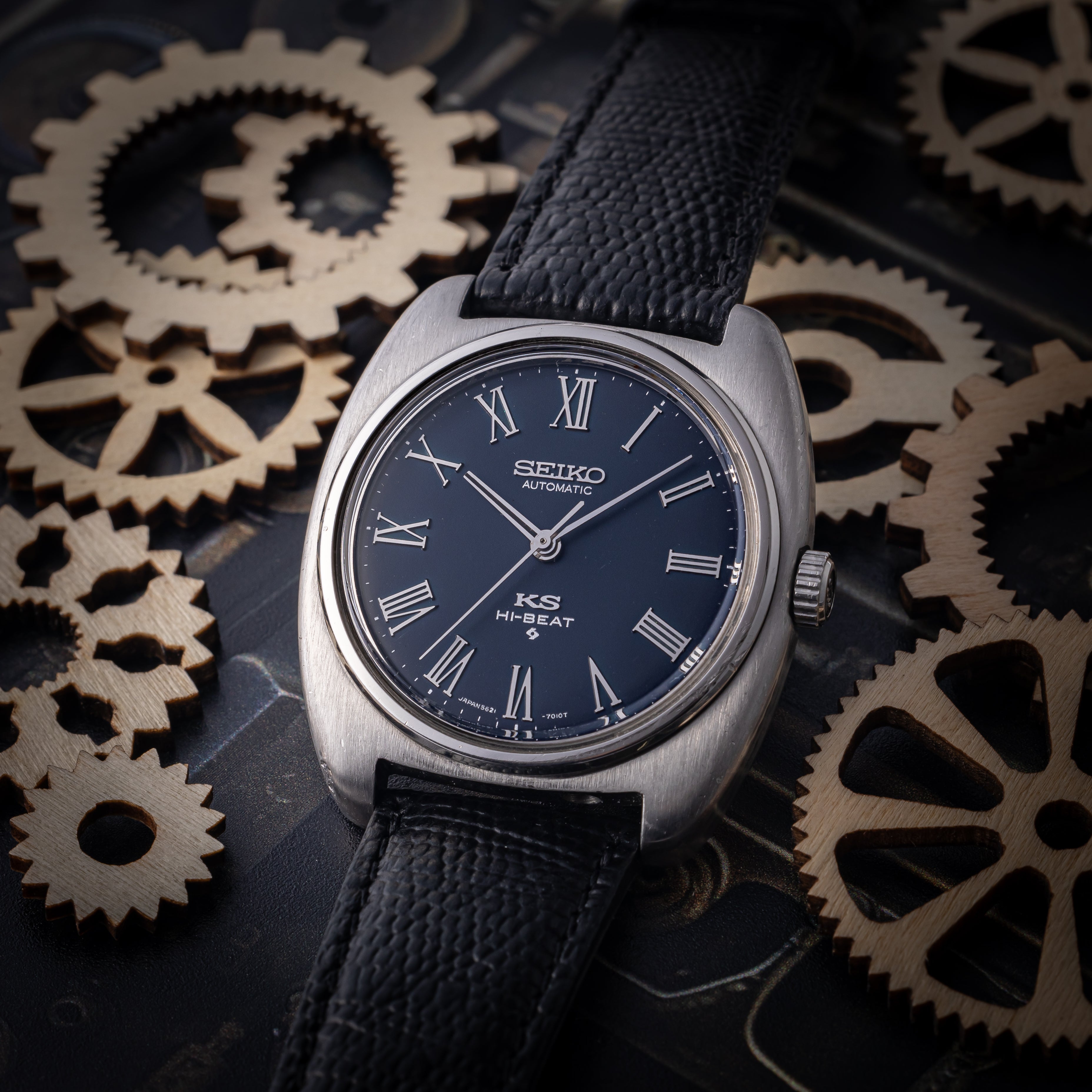 セイコー キングセイコー 56KS 1970年製/昭和45年製 クッションケース Ref.5621-7000 純正革ベルト付き