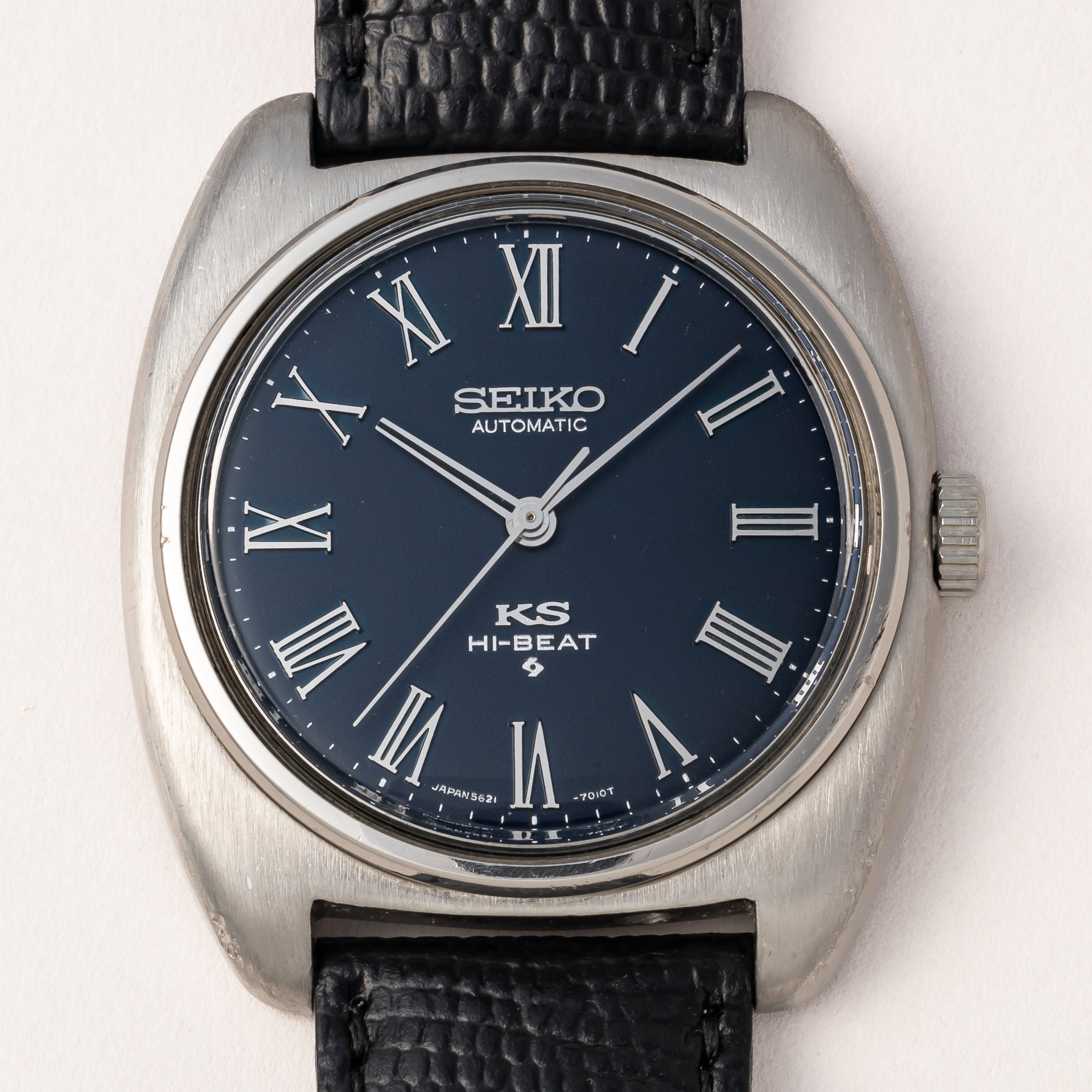 セイコー キングセイコー 56KS 1970年製/昭和45年製 クッションケース Ref.5621-7000 純正革ベルト付き