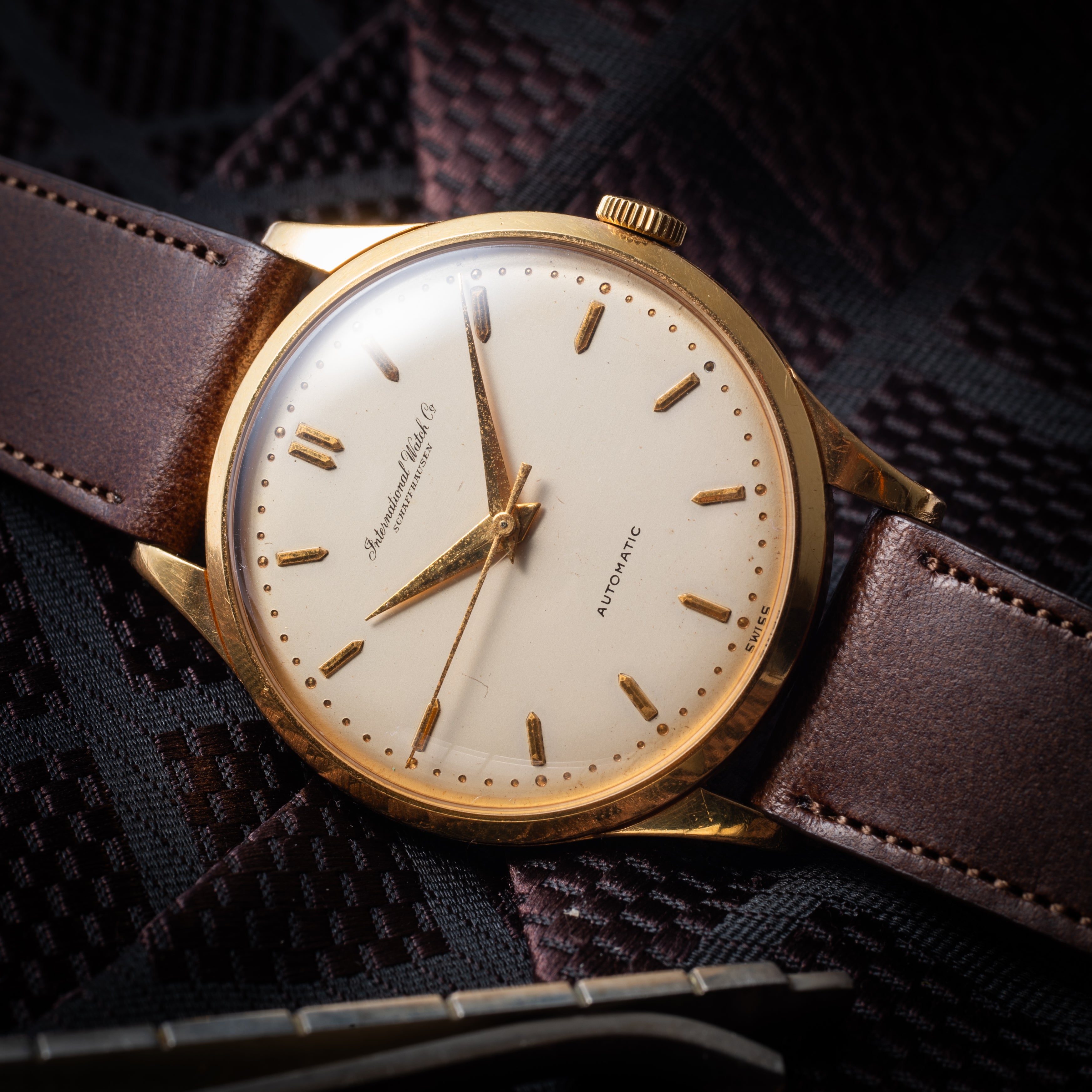 IWC 18金無垢ラウンドケース 1960年製/昭和35年製 ペラトン式自動巻Cal.853