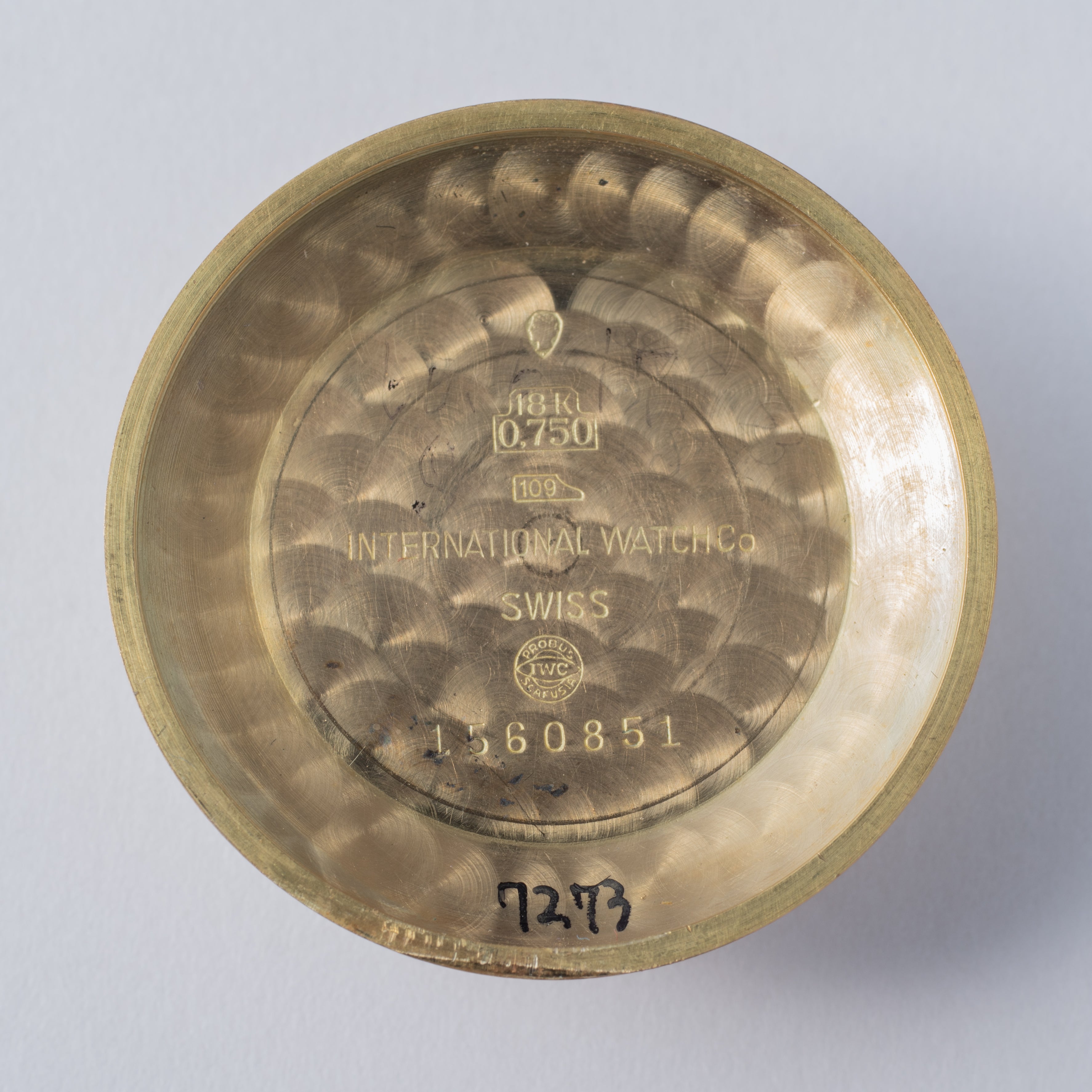 IWC 18金無垢ラウンドケース 1960年製/昭和35年製 ペラトン式自動巻Cal.853