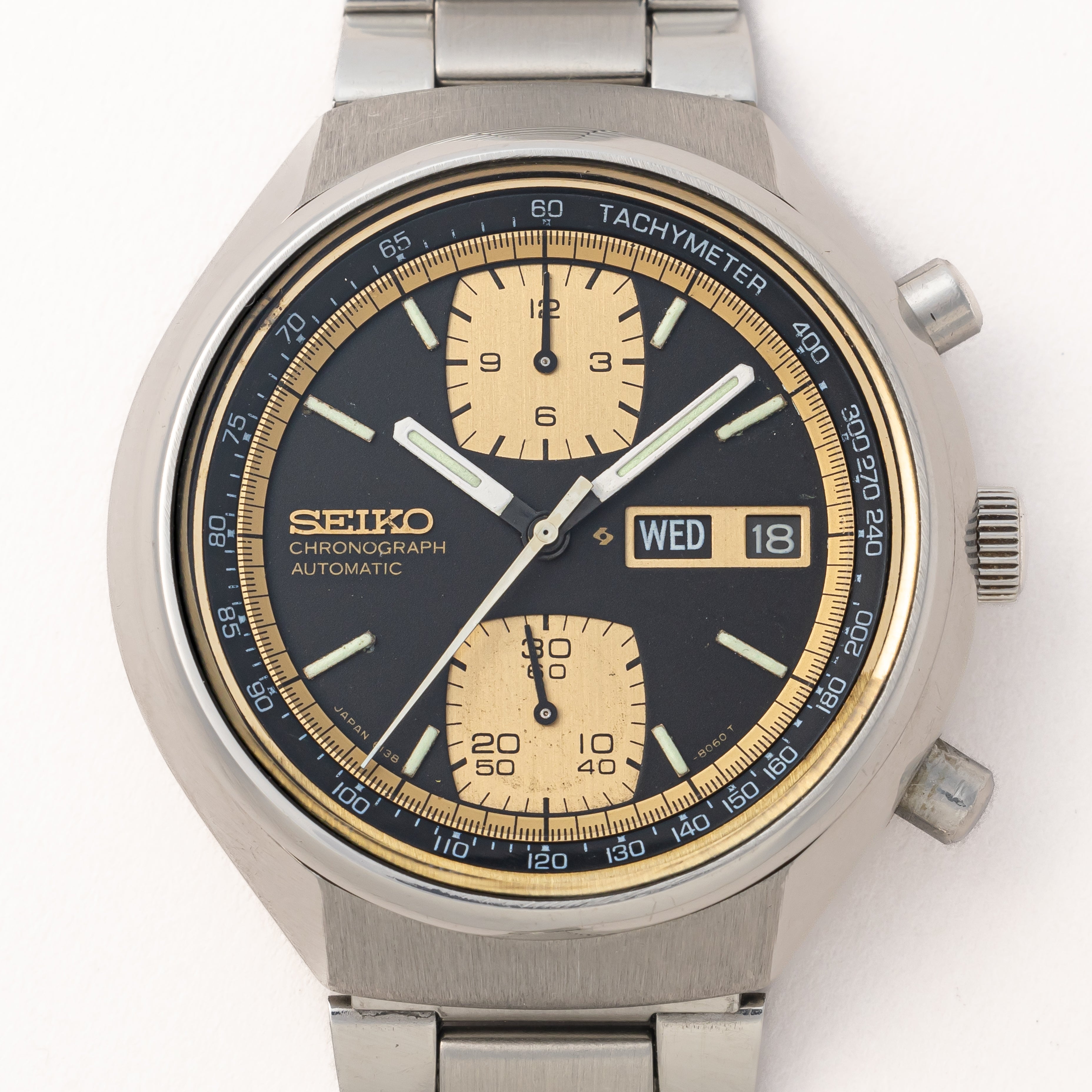 セイコー 自動巻クロノグラフ 1976年製 Ref.6138-8030 純正ブレス