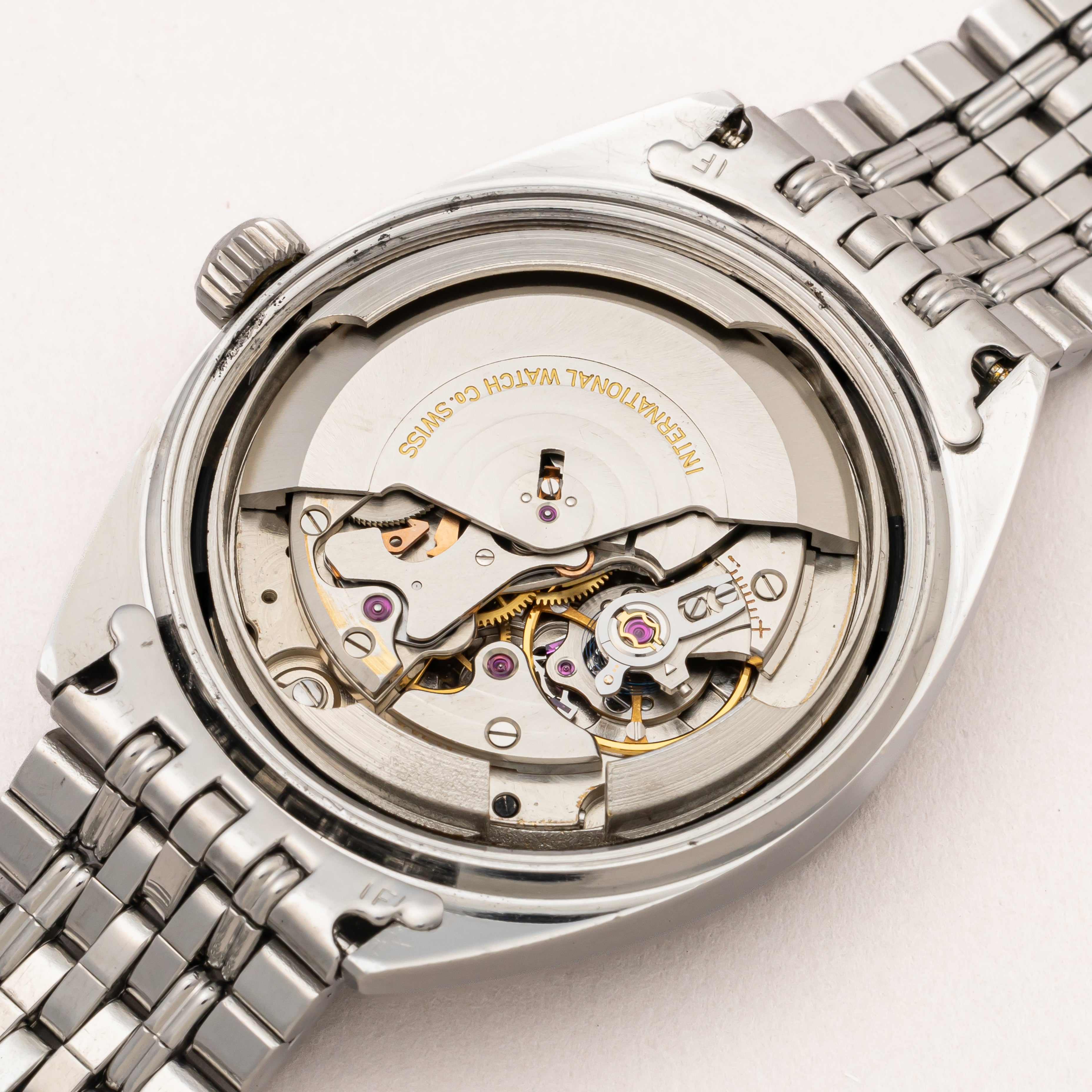 IWC ヨットクラブ 1966年製 オリジナルブラックダイヤル 純正ゲイフレアーブレス Cal.8541