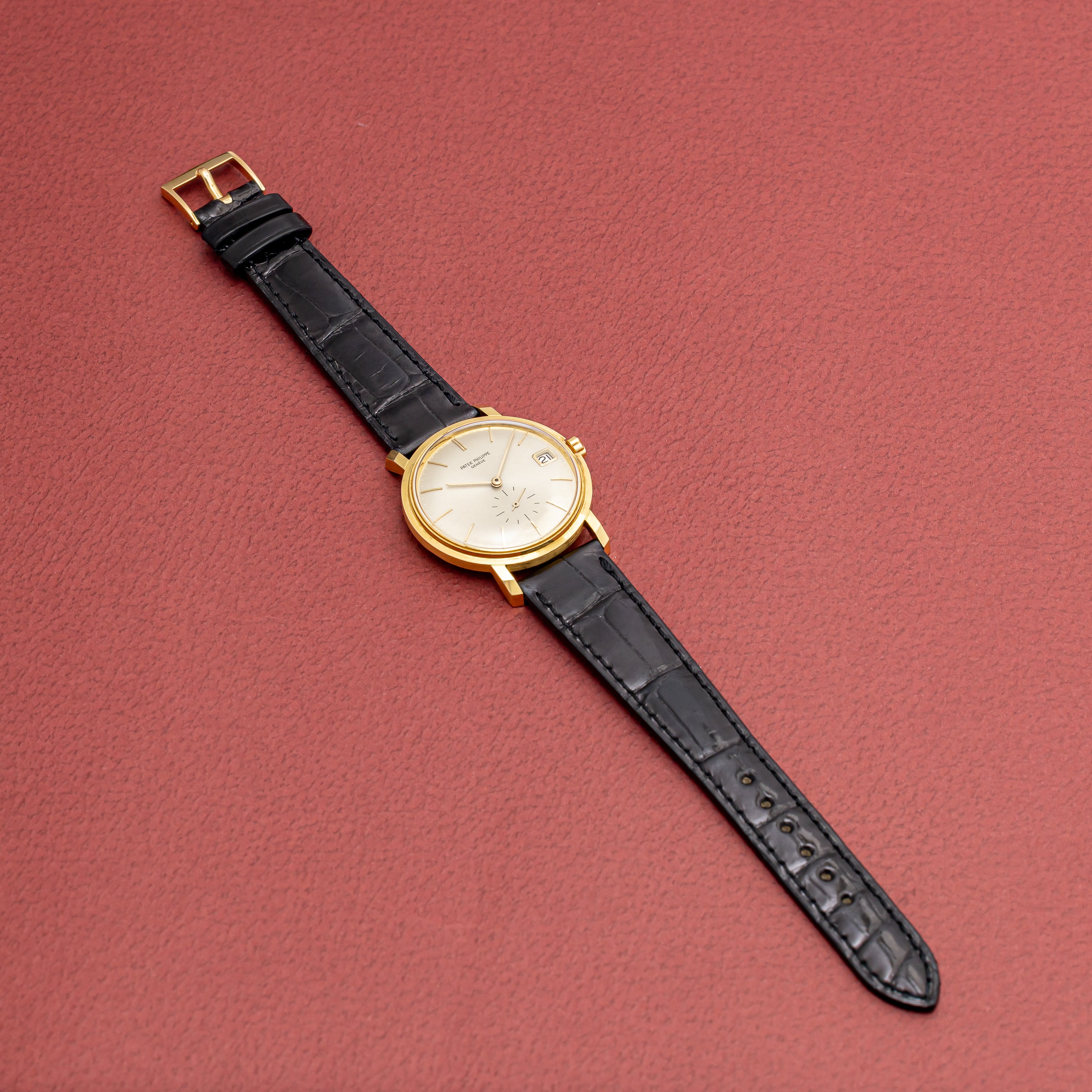 パテックフィリップ 1963年製 ラウンドケース 18金無垢 箱、アーカイブ付き