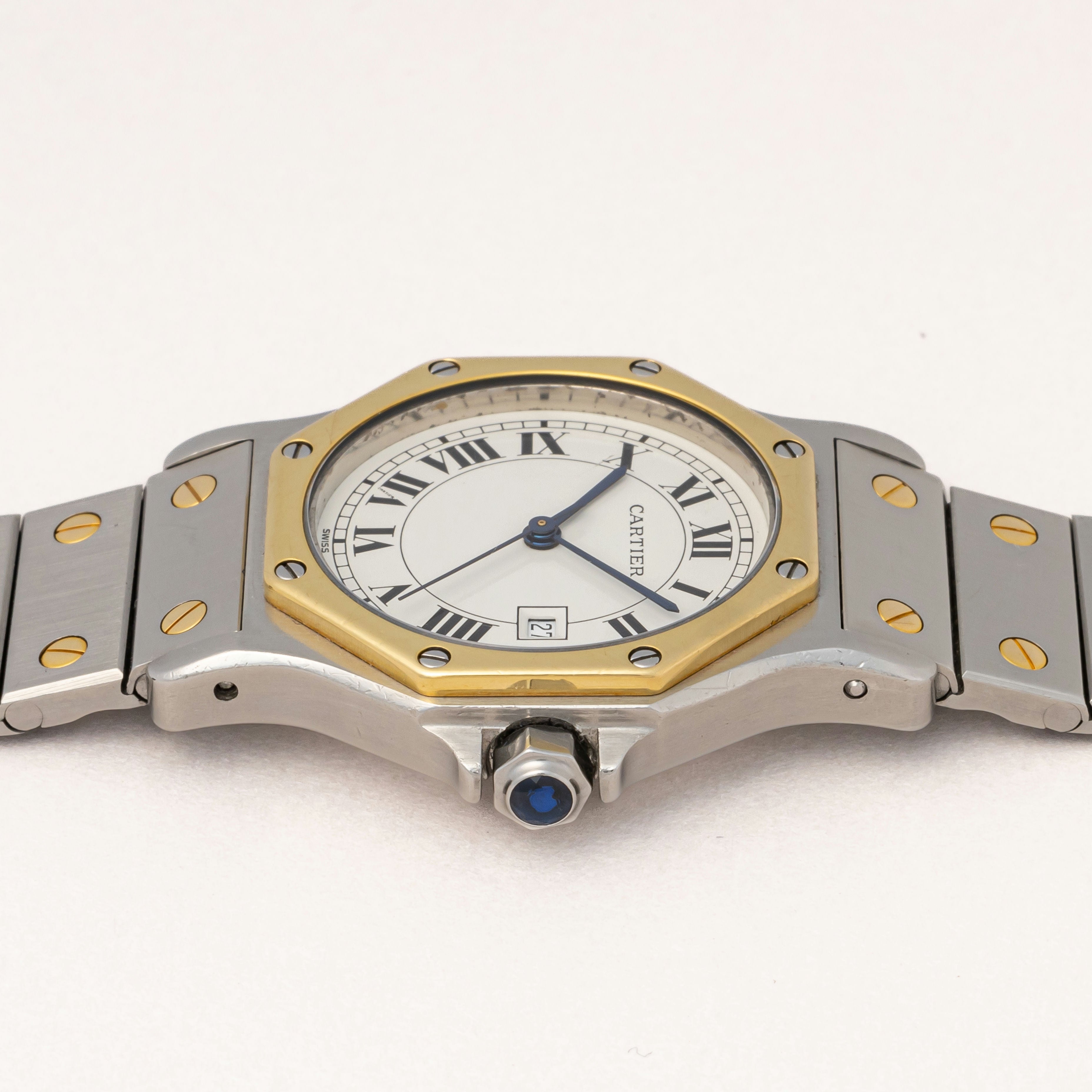 カルティエ サントス オクタゴン LMサイズ コンビ 1990年代製