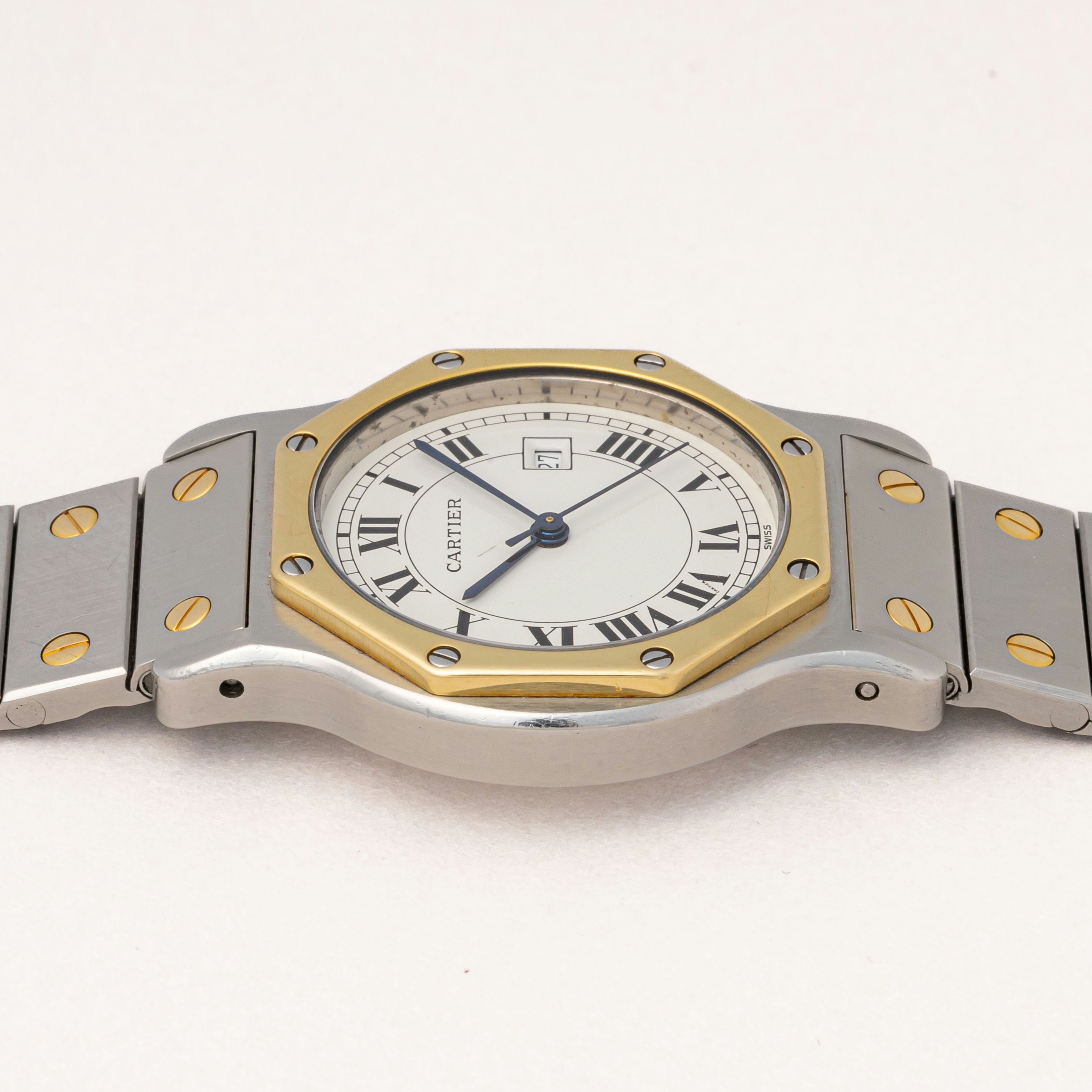 カルティエ サントス オクタゴン LMサイズ コンビ 1990年代製