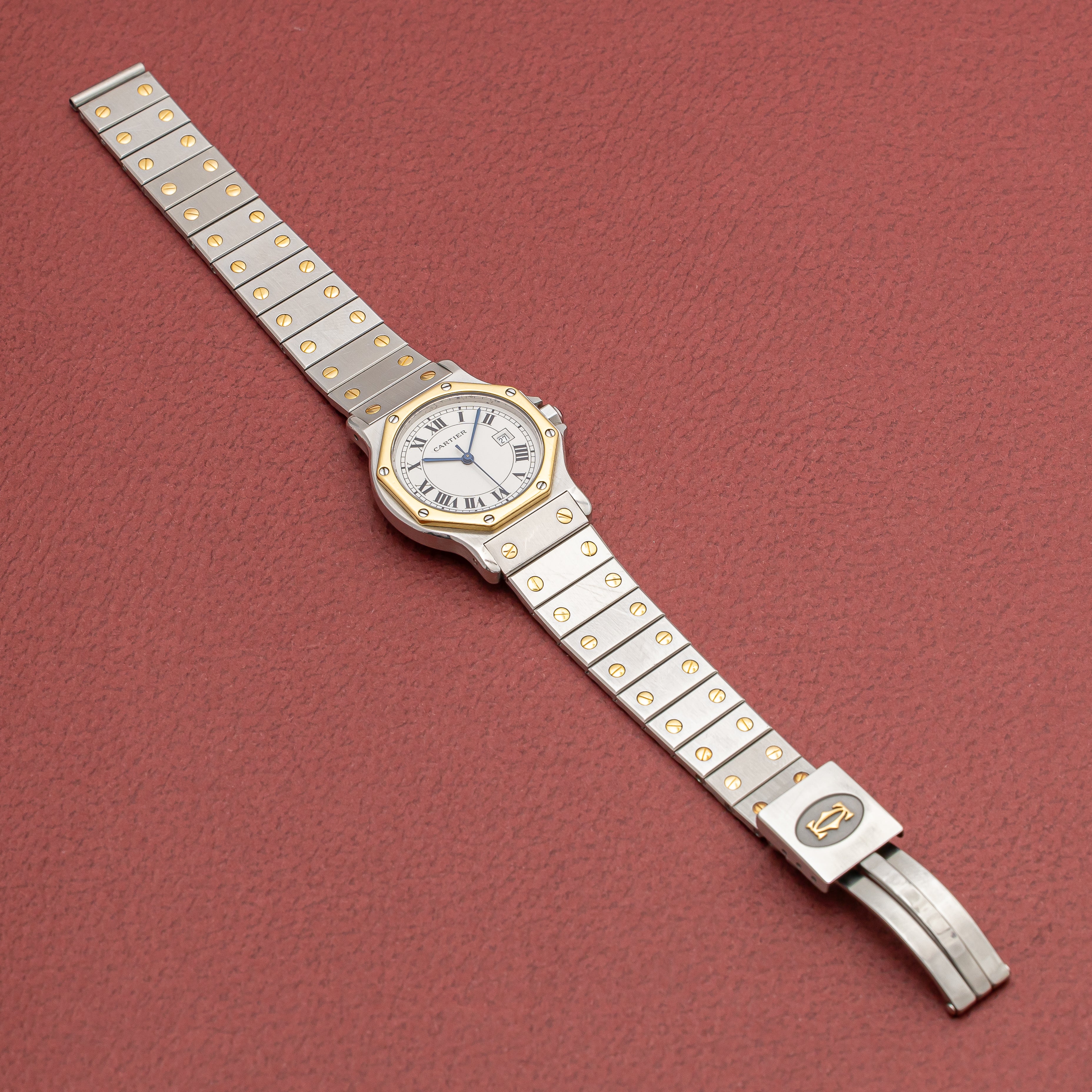 カルティエ サントス オクタゴン LMサイズ コンビ 1990年代製