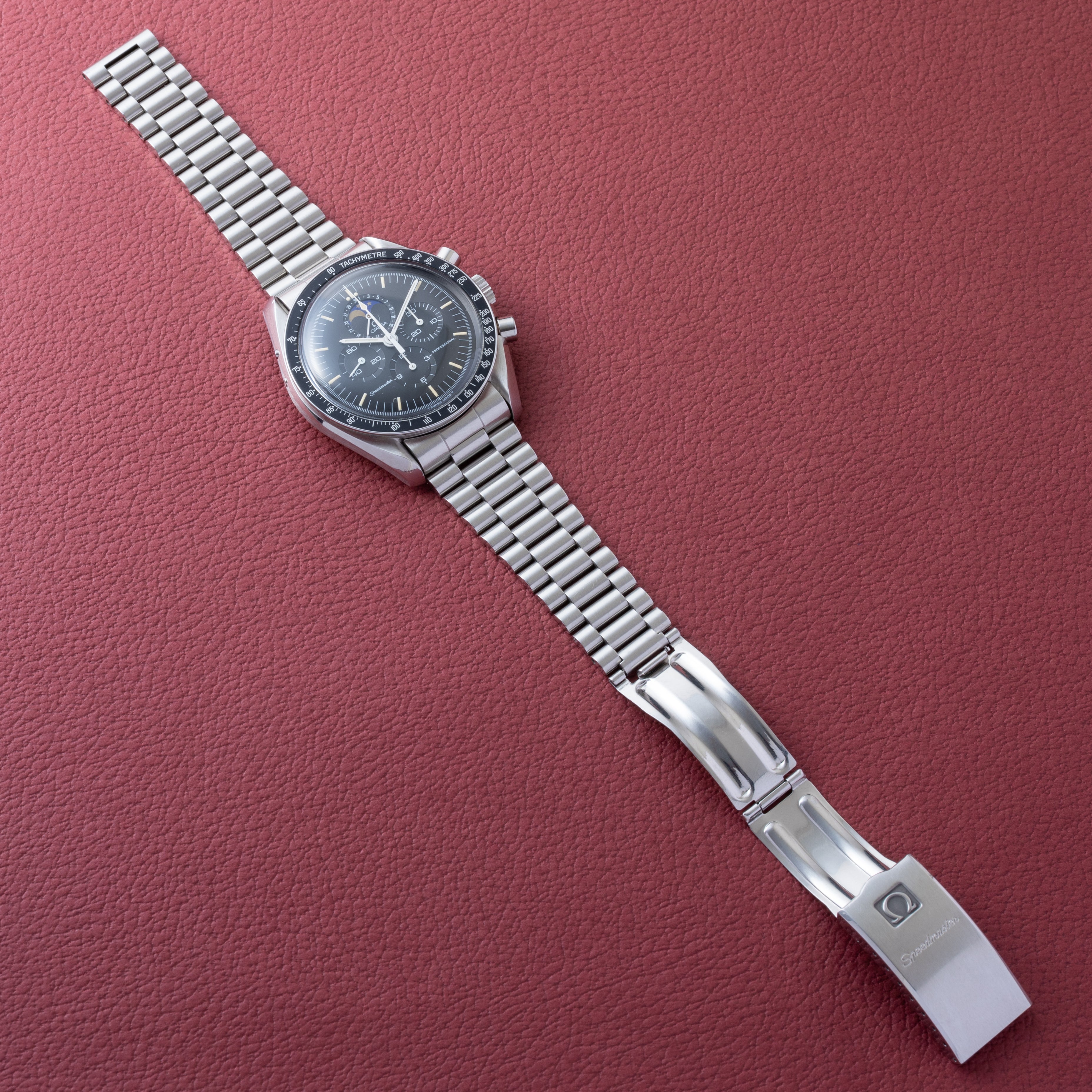 オメガ スピードマスター プロフェッショナル 1985年製 ムーンフェイズ Ref.345.0809 箱、ギャラ付き