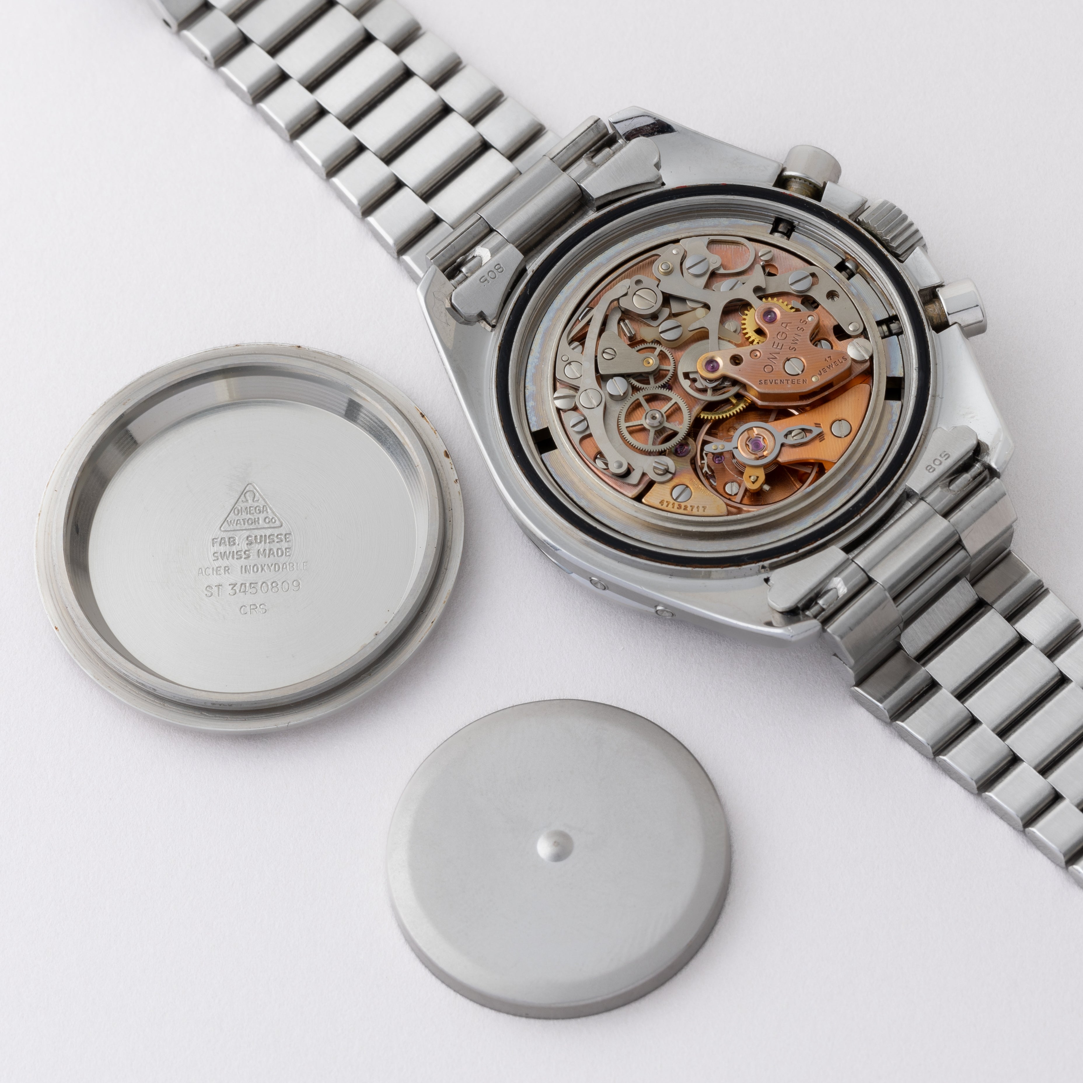 オメガ スピードマスター プロフェッショナル 1985年製 ムーンフェイズ Ref.345.0809 箱、ギャラ付き