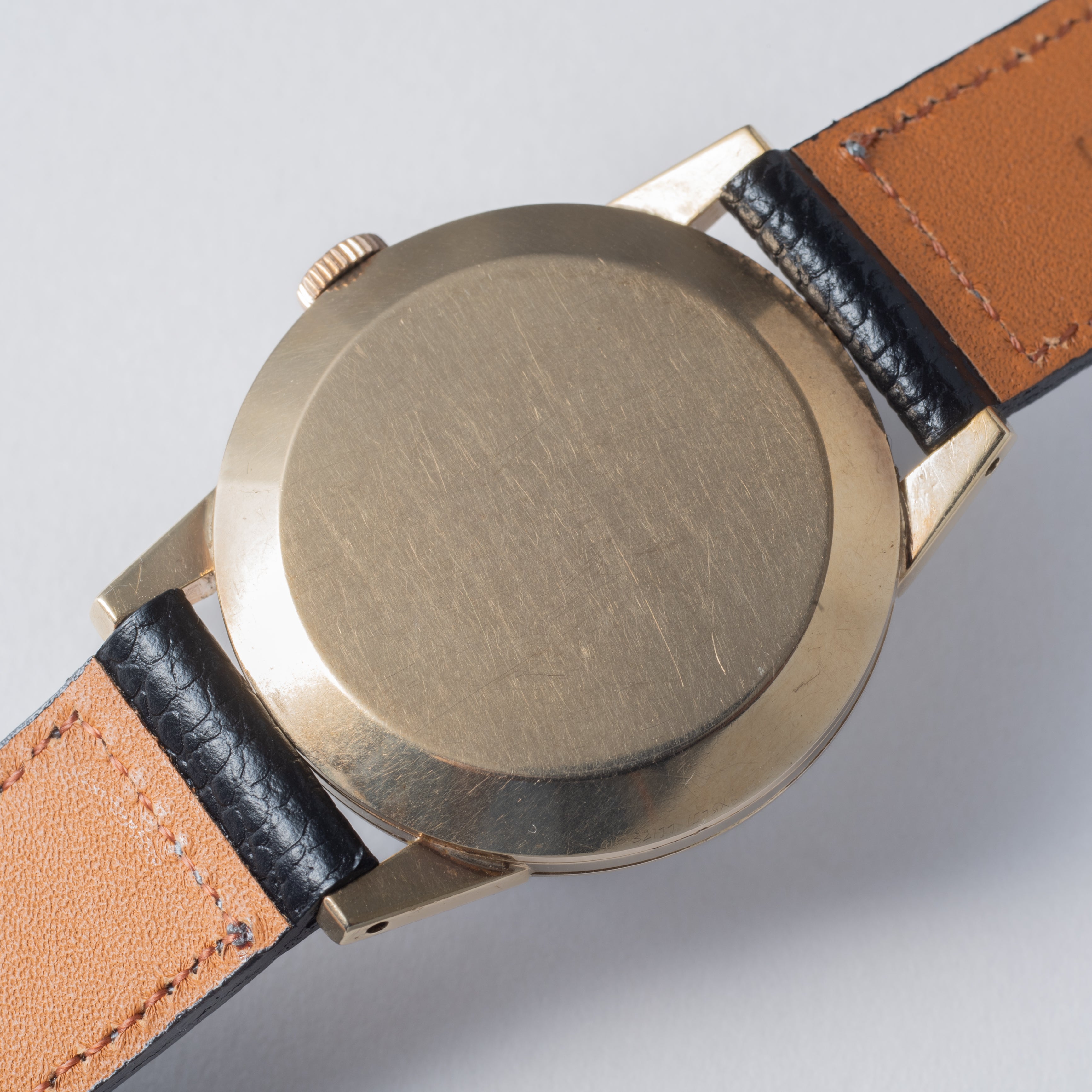 J.W.ベンソン 9金無垢 ラウンドケース スモールセコンド 手巻き 1950年代製 箱付き