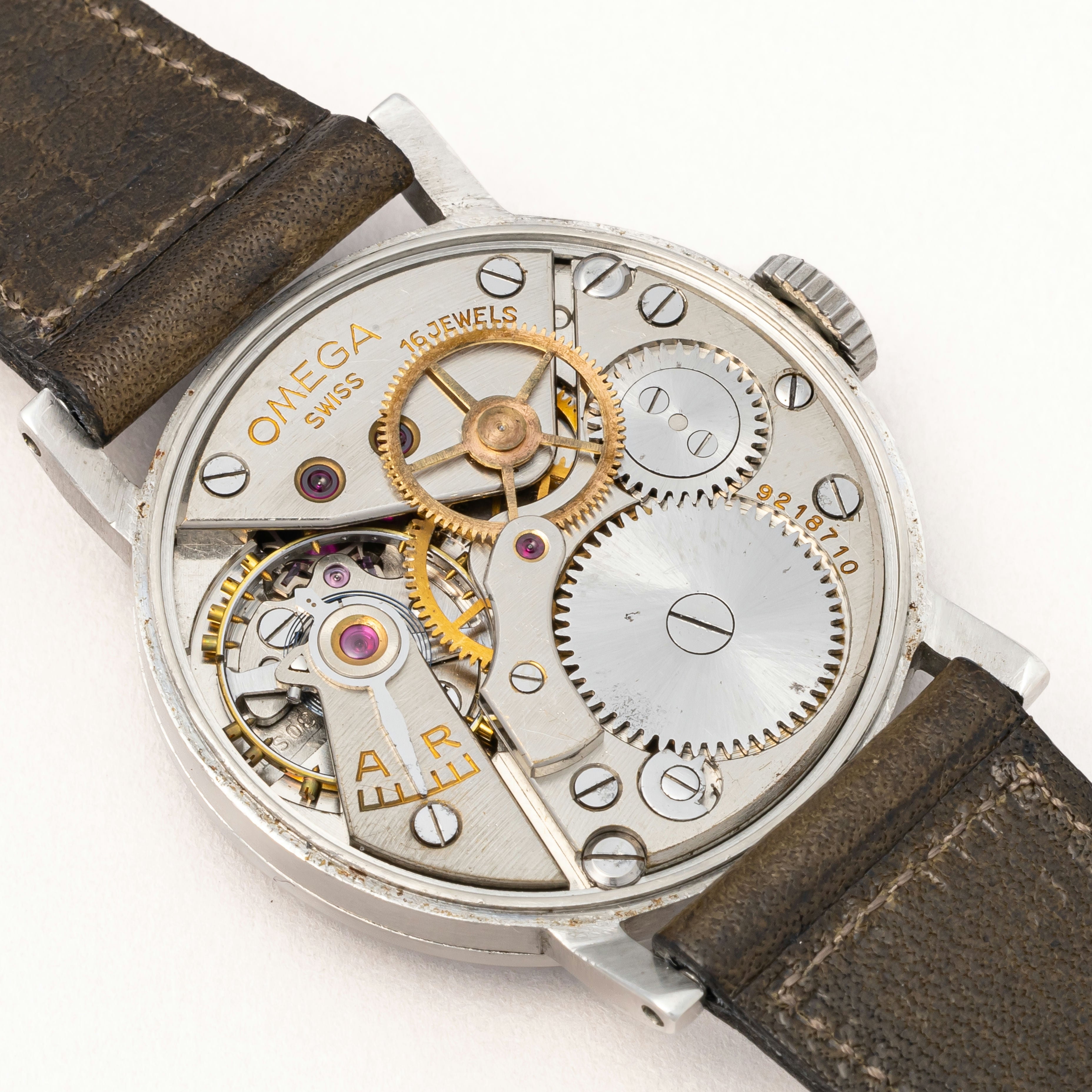 オメガ 30mmキャリバー ステンレスケース 1940年代製 Ref.2242/1 Cal.30SC T1 手巻き