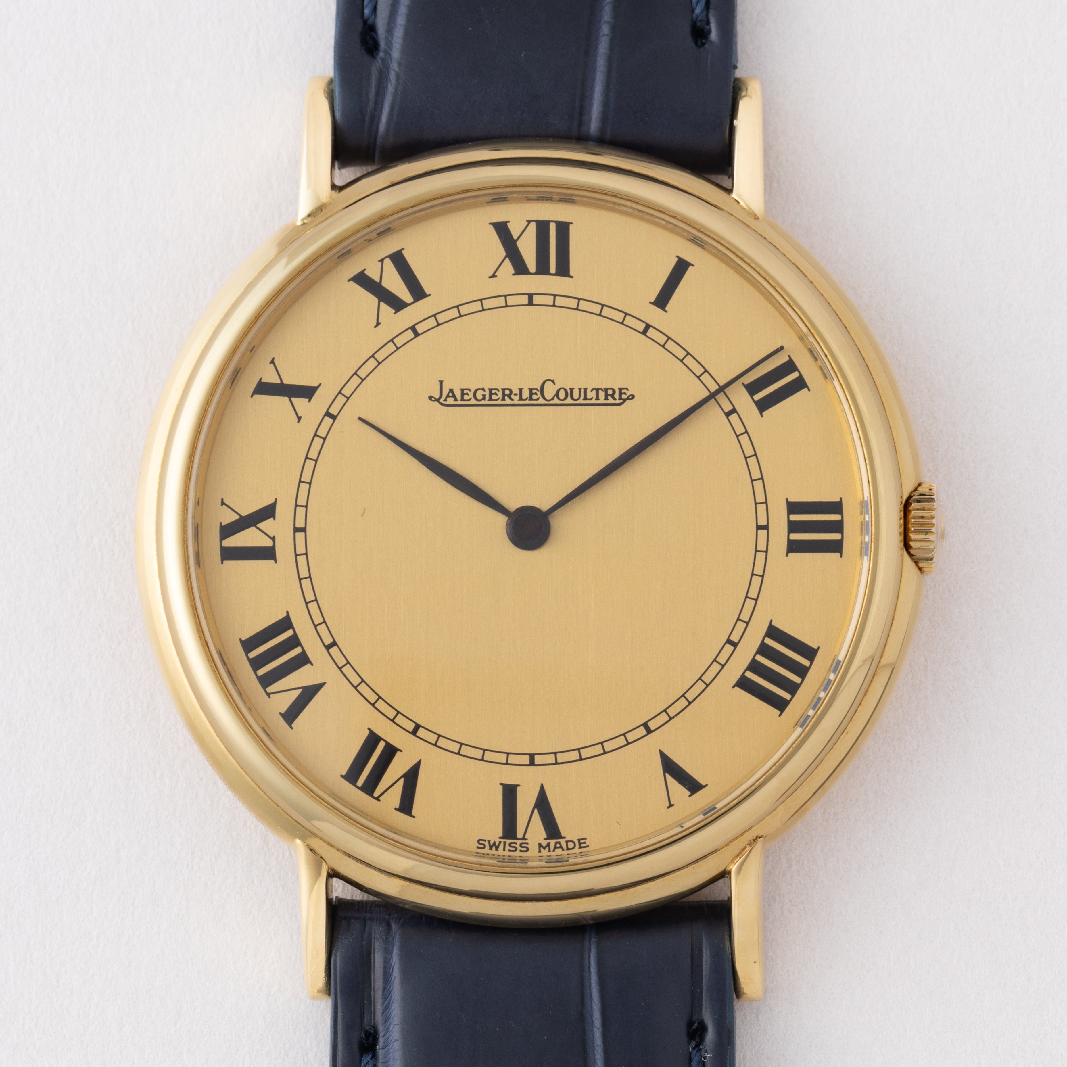 ジャガールクルト ラウンドケース 1970年代製 18金無垢 ローマンダイヤル Ref.9220-21