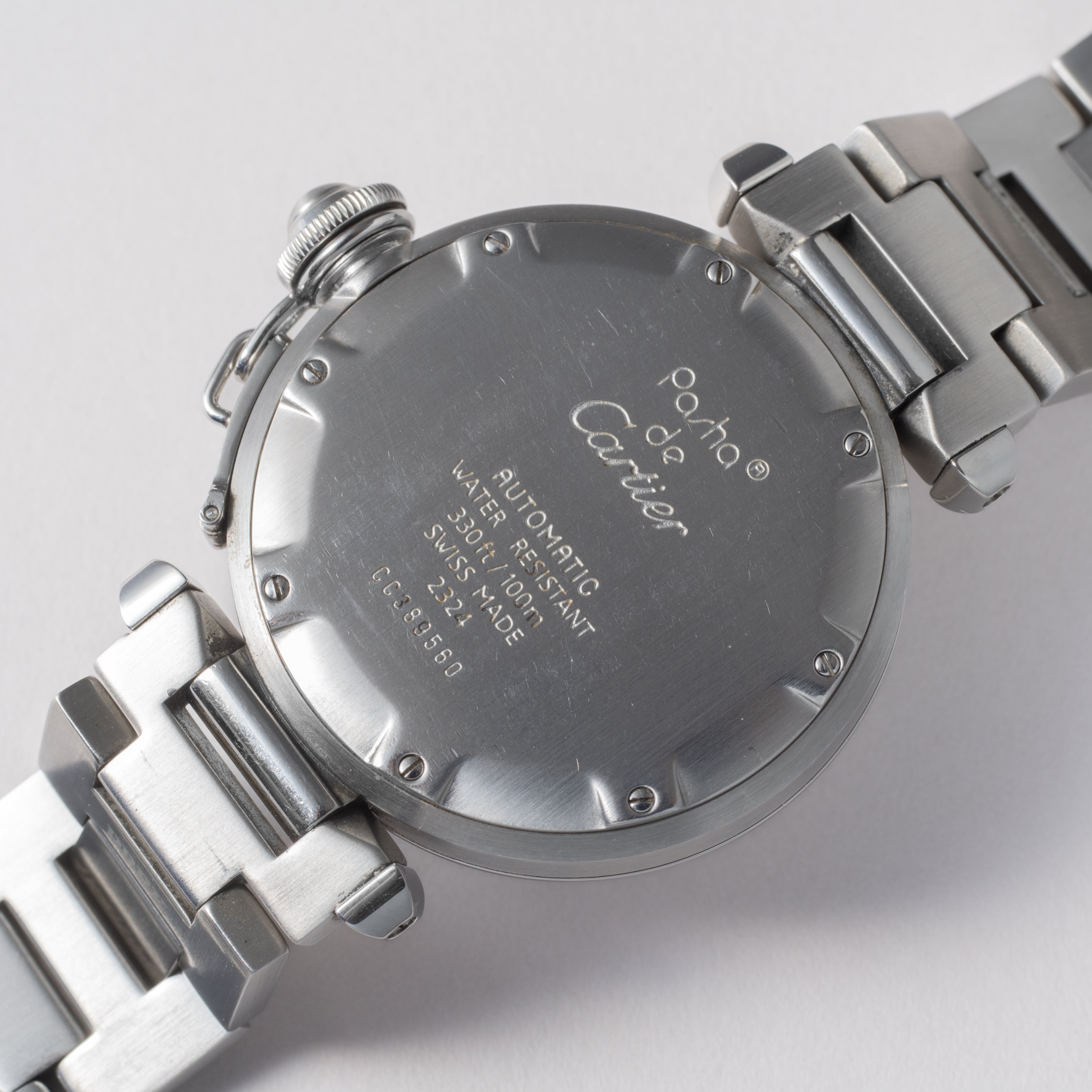 カルティエ パシャC ピンクダイヤル 箱、タグ付き 1990年代製