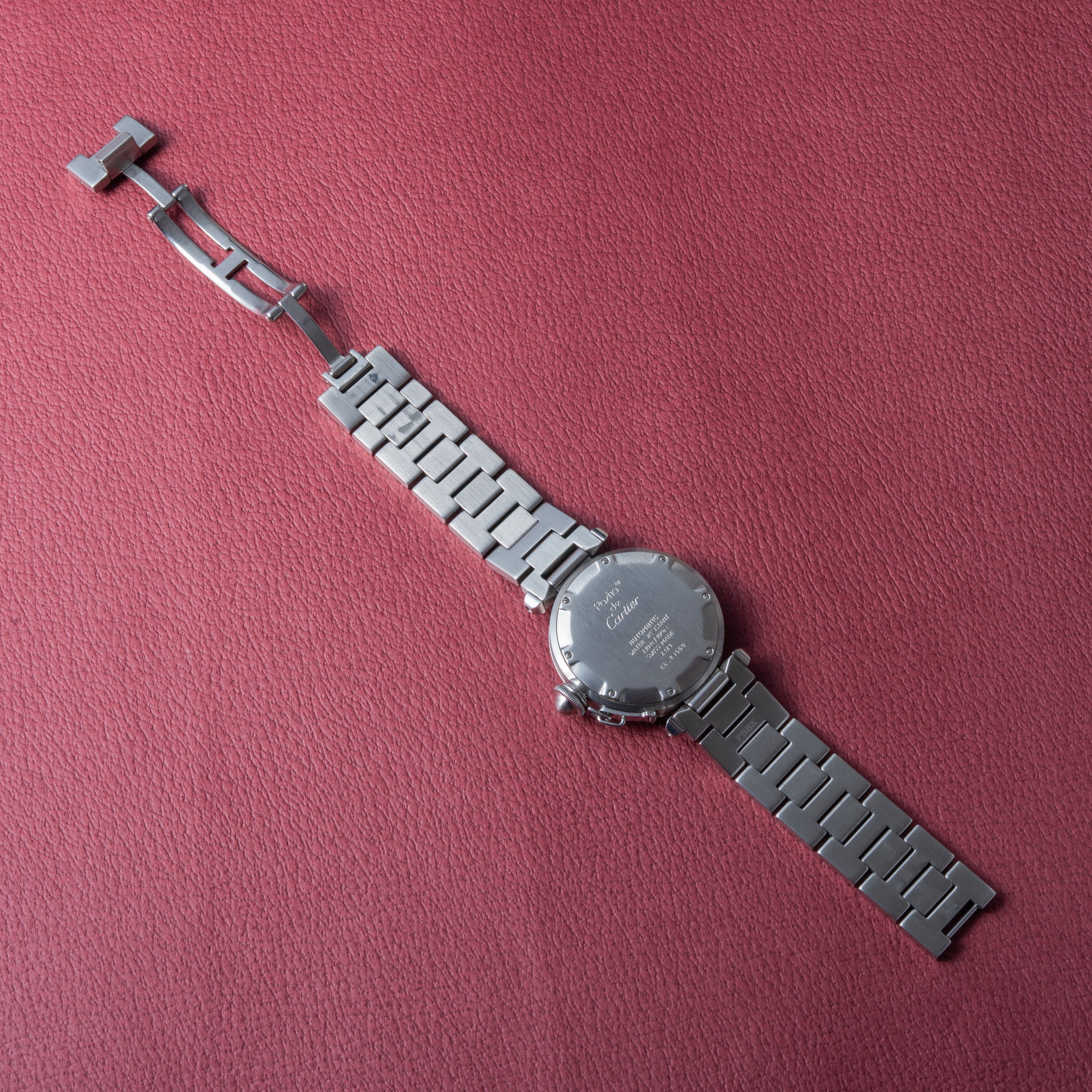 カルティエ パシャC ピンクダイヤル 箱、タグ付き 1990年代製