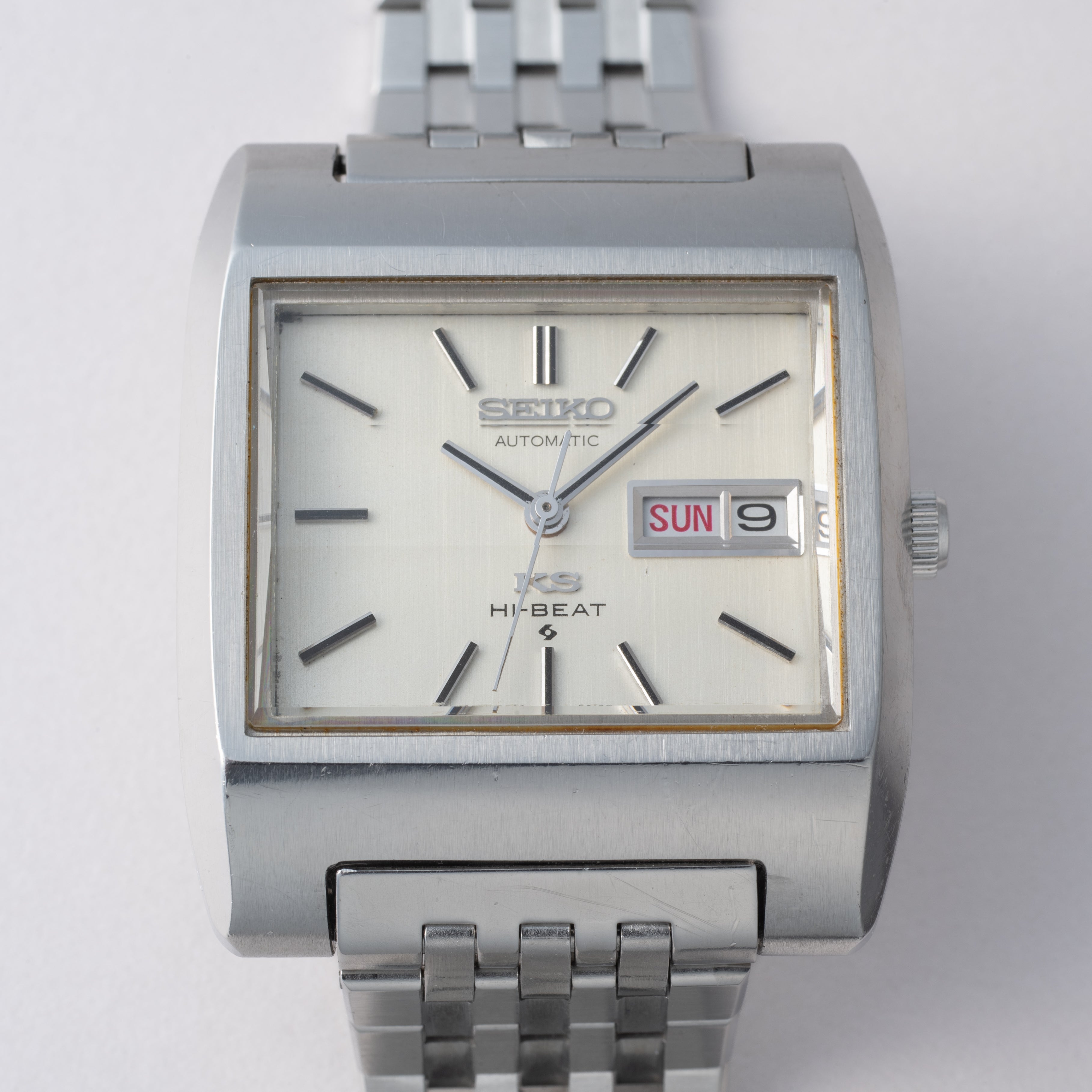 キングセイコー 1971年製 56KS Ref.5626-5010 スクエアモデル カットガラス ブレス付き