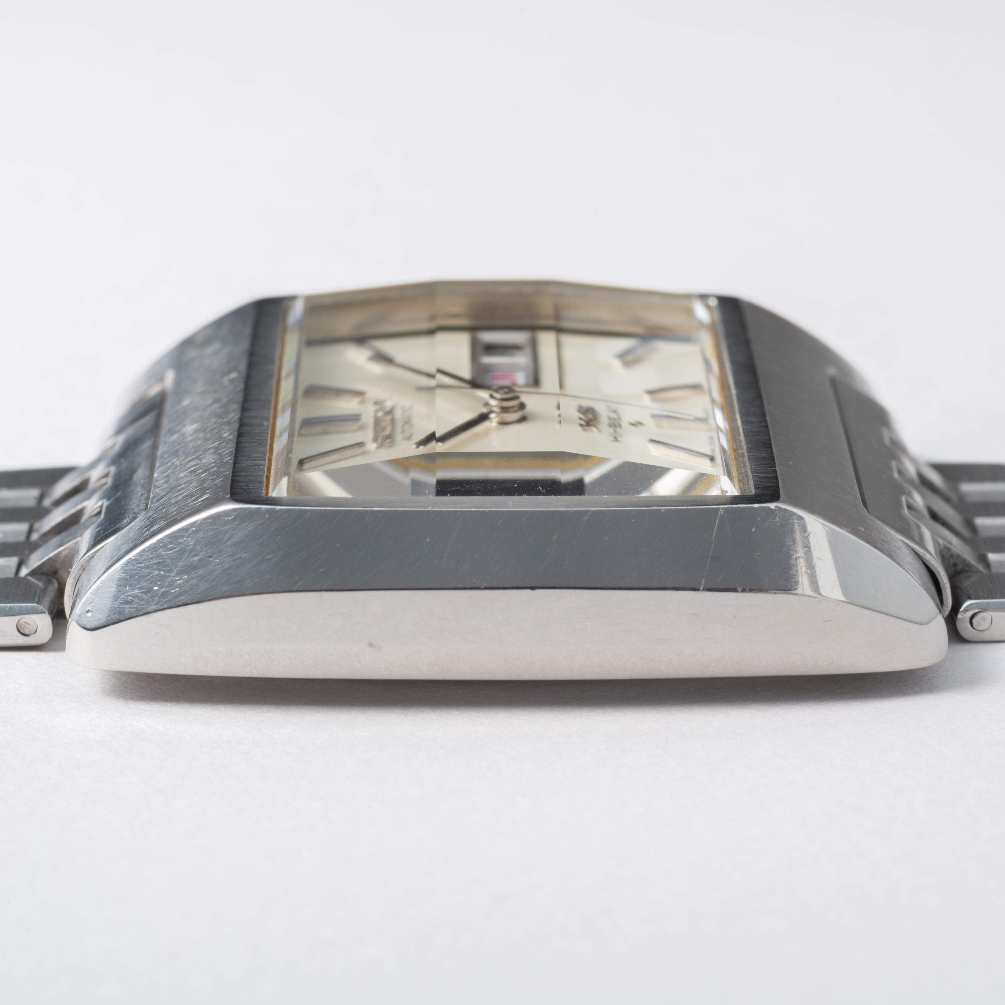 キングセイコー 1971年製 56KS Ref.5626-5010 スクエアモデル カットガラス ブレス付き