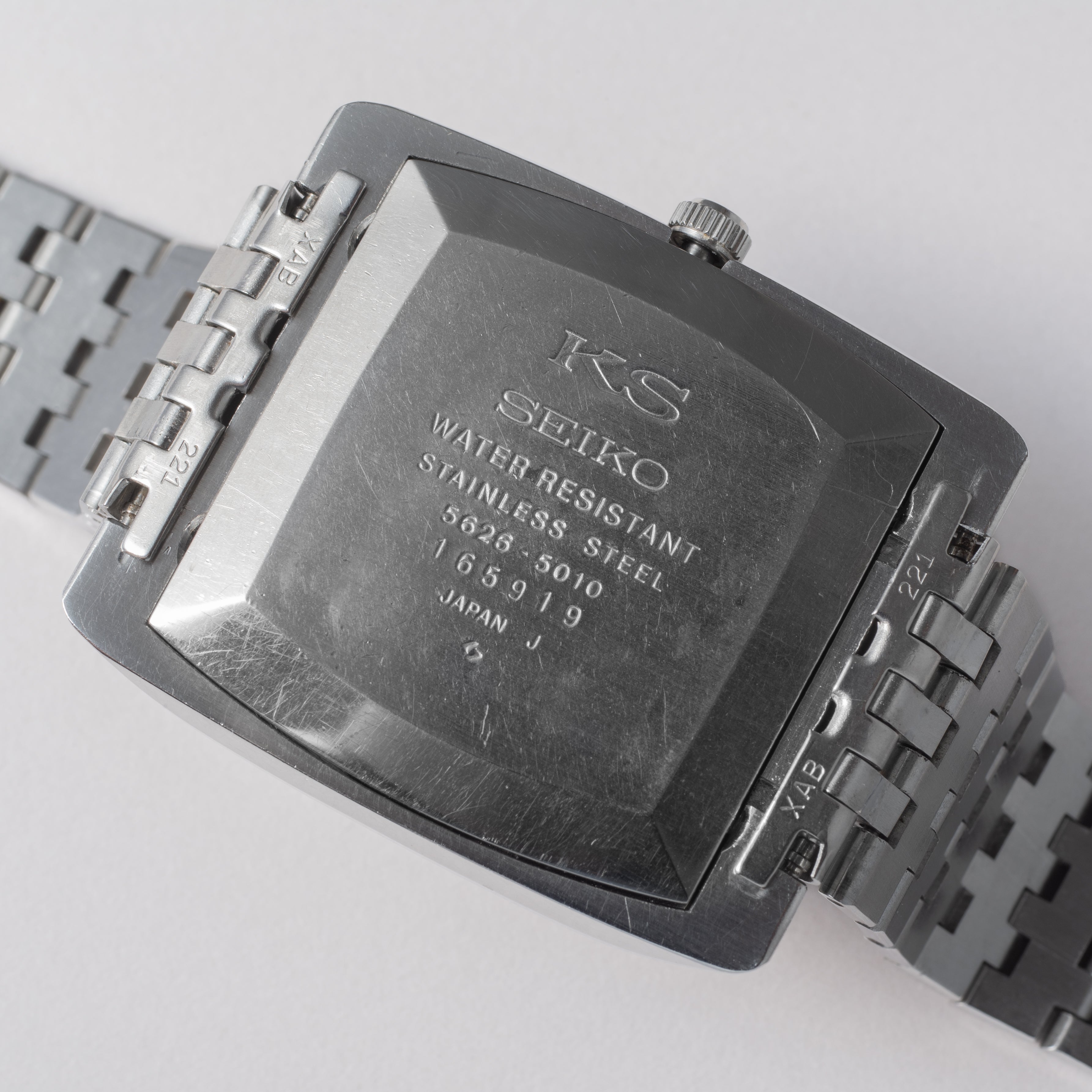キングセイコー 1971年製 56KS Ref.5626-5010 スクエアモデル カットガラス ブレス付き