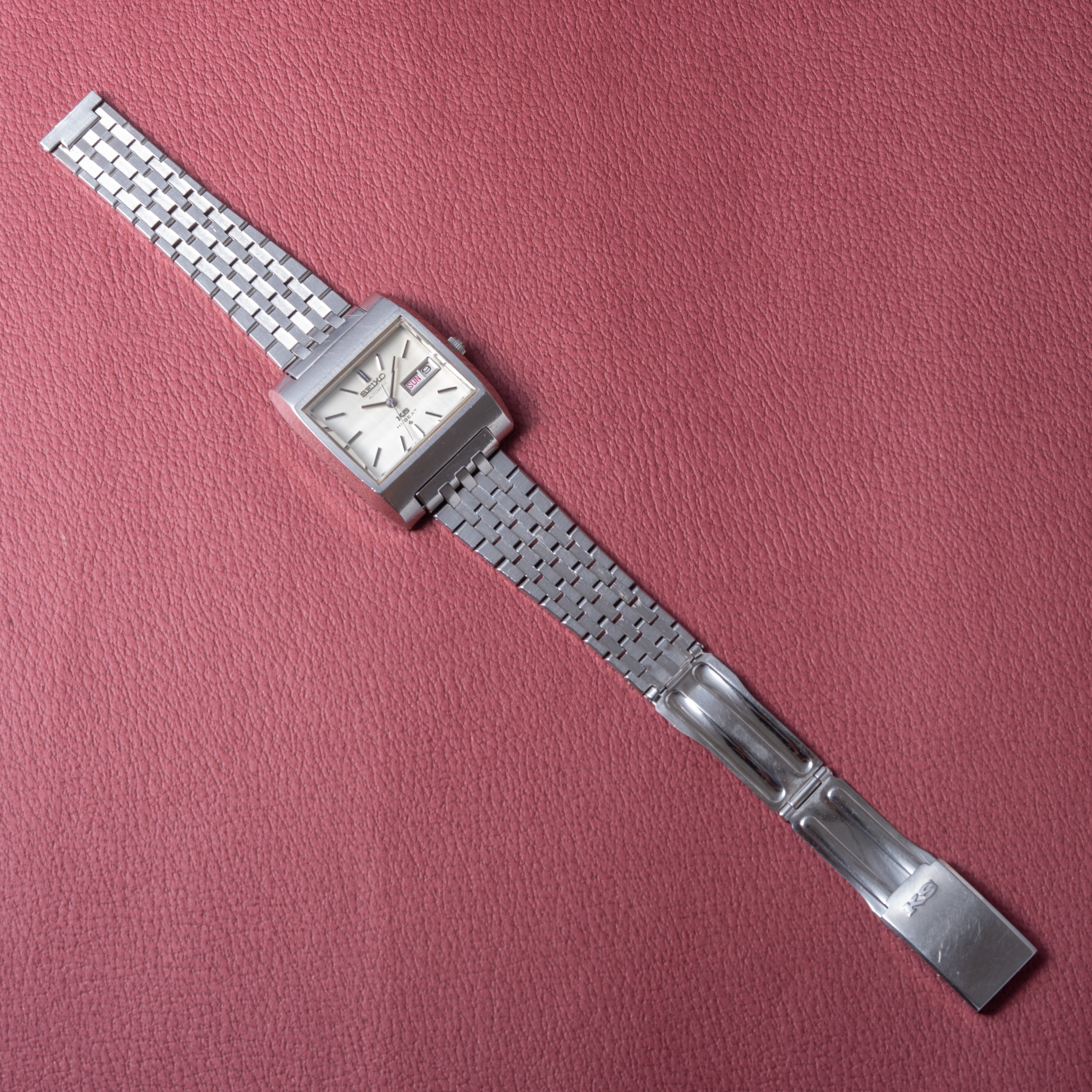 キングセイコー 1971年製 56KS Ref.5626-5010 スクエアモデル カットガラス ブレス付き