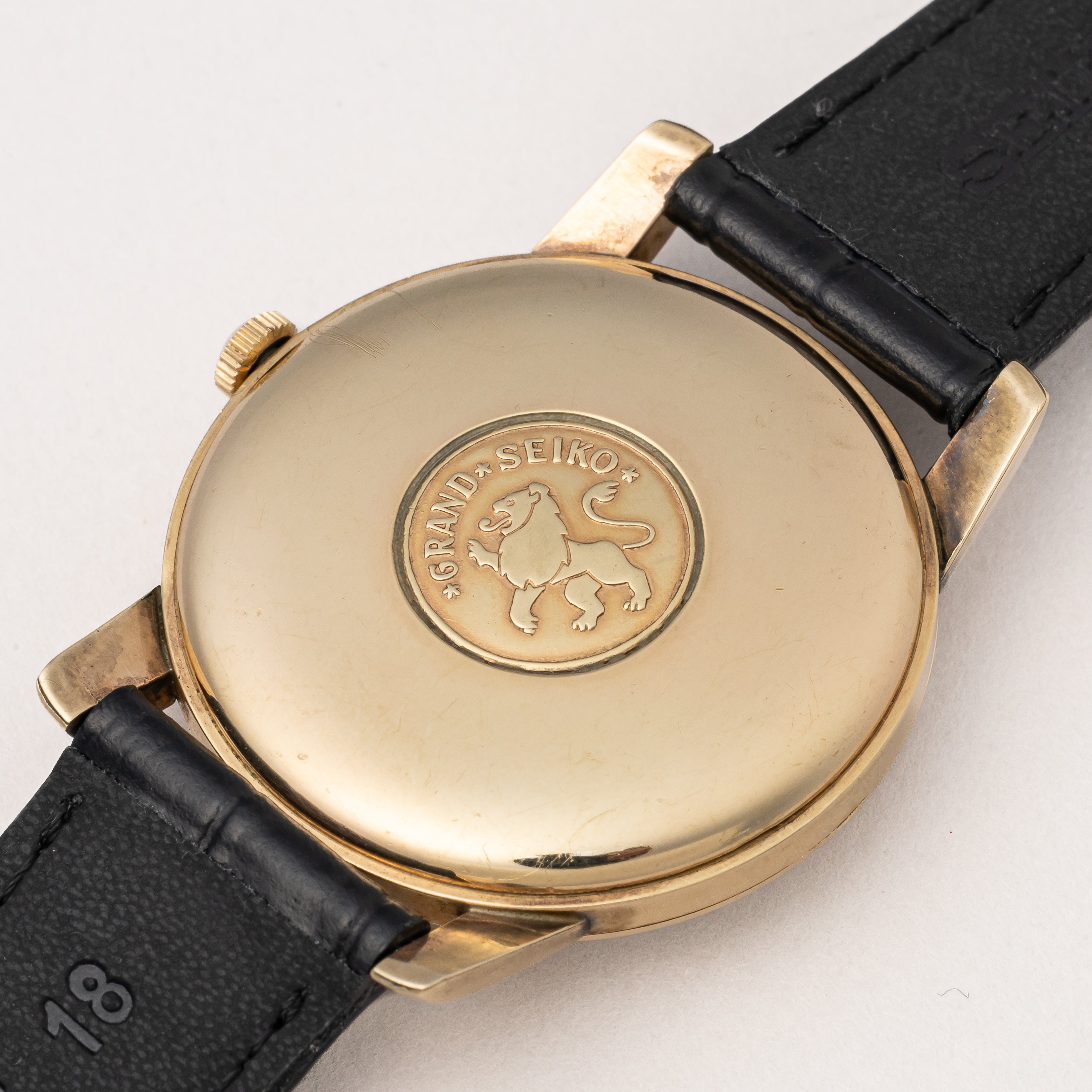 セイコー グランドセイコーファースト 1960年製/昭和35年製 彫文字盤 Ref.J14070GS 純正革ベルト付き