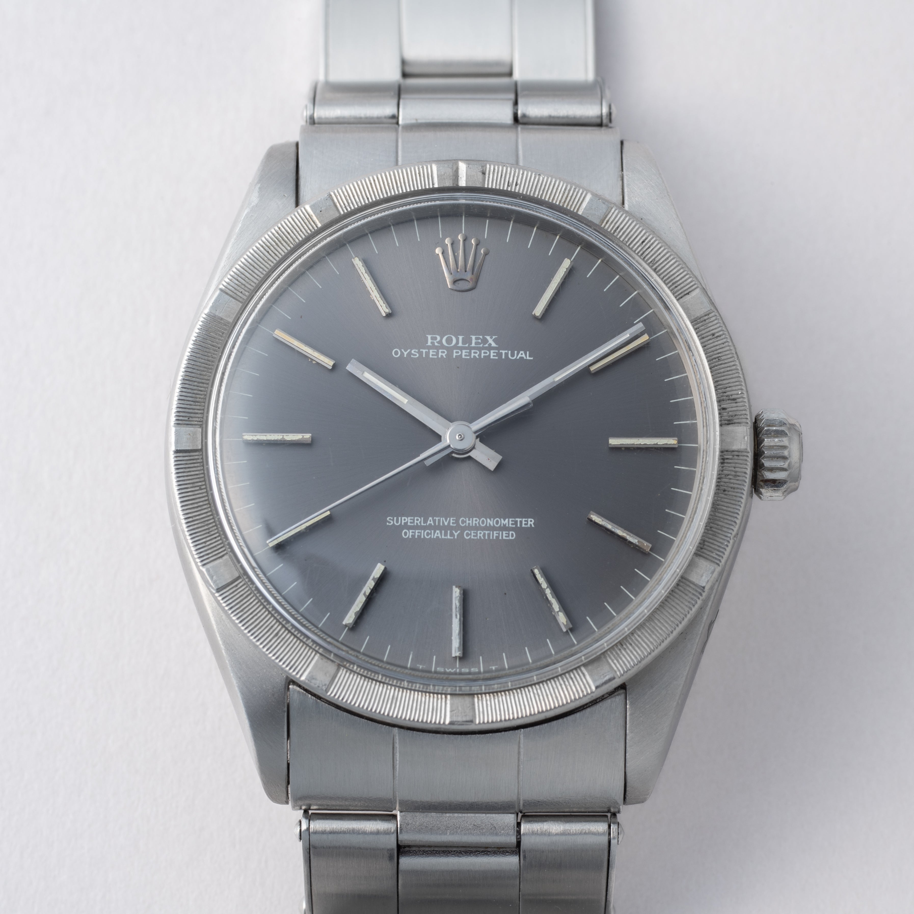 ロレックス オイスターパーペチュアル 1967年製 Ref.1007 グレーダイヤル