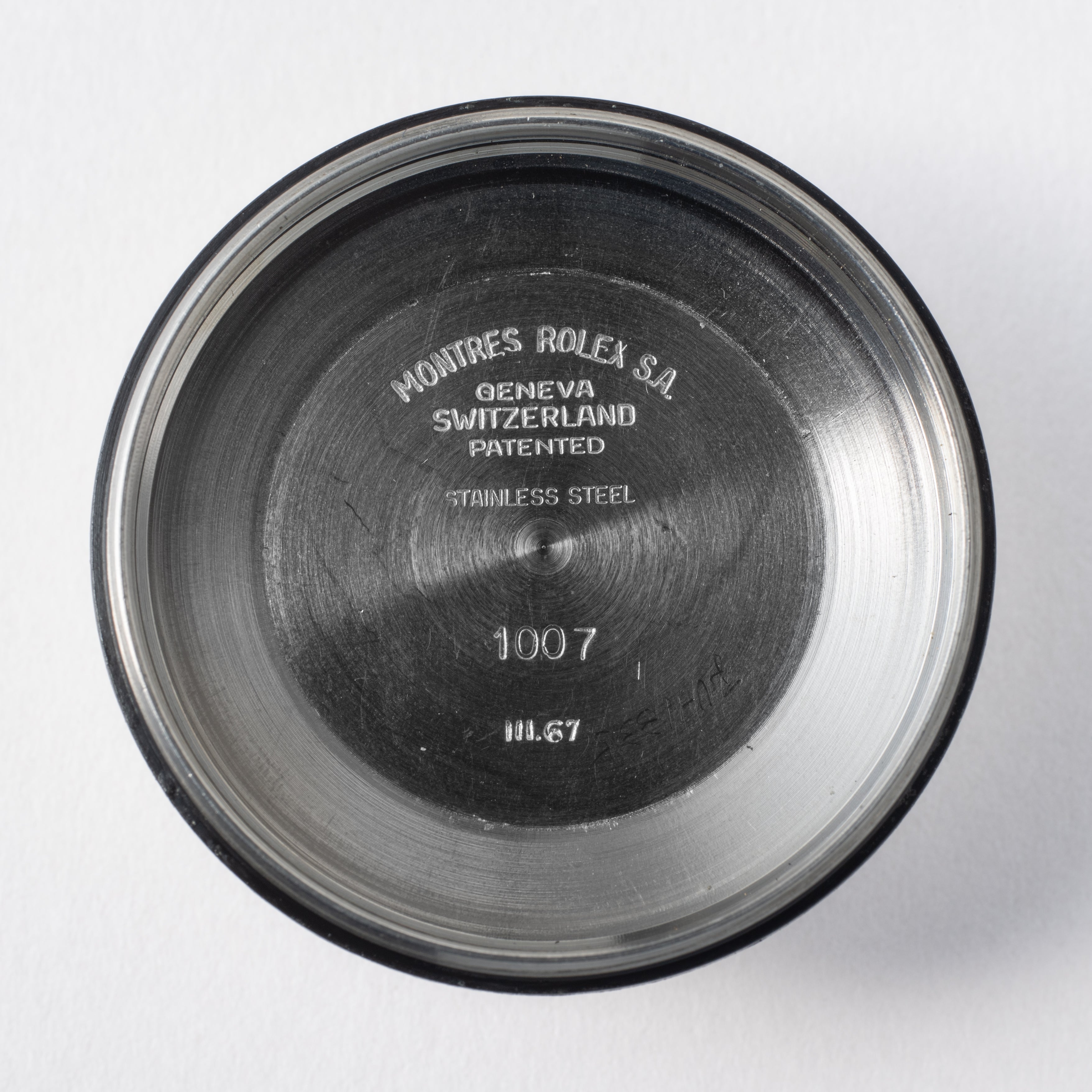 ロレックス オイスターパーペチュアル 1967年製 Ref.1007 グレーダイヤル