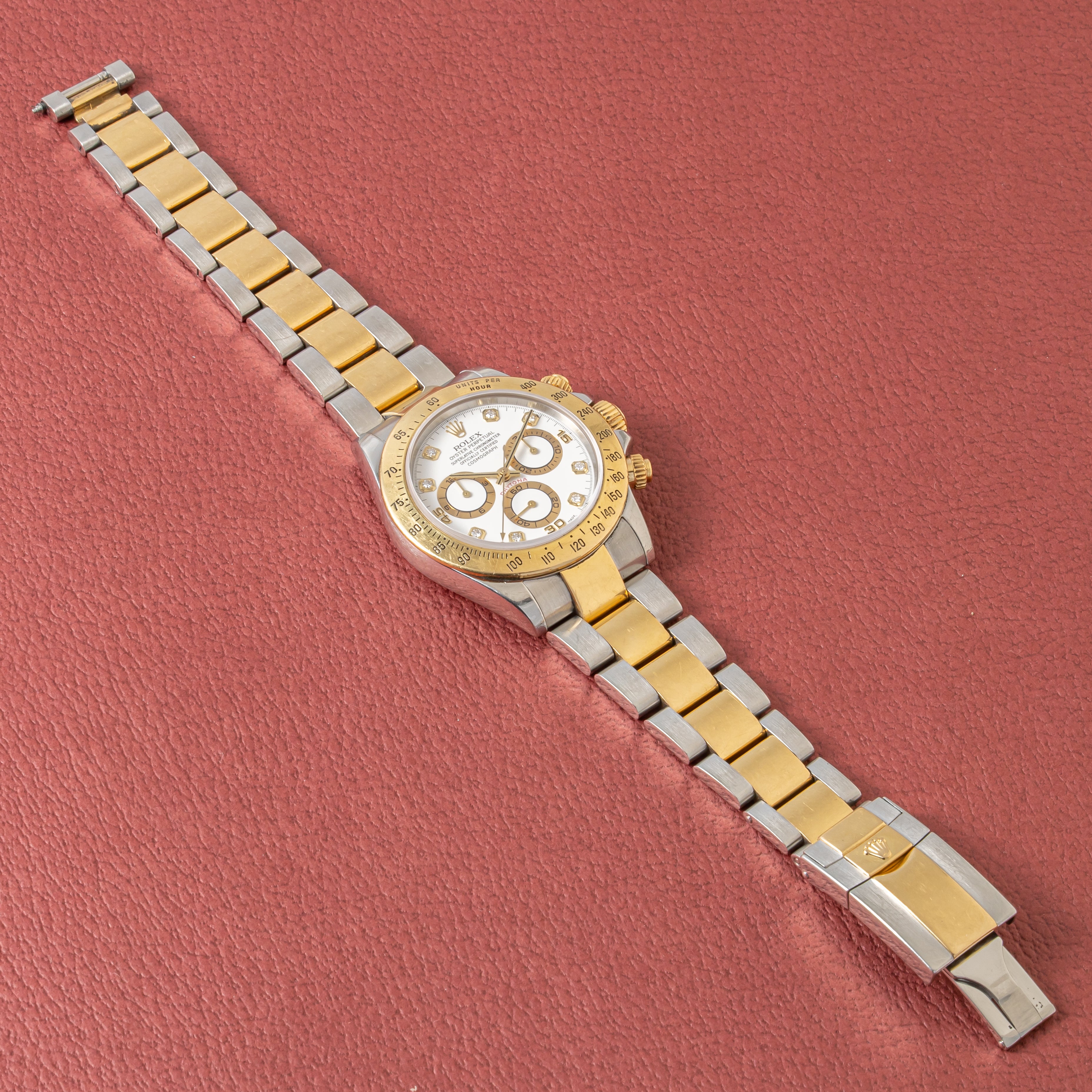 ロレックス デイトナ コンビ 2002年~2003年製 8Pダイヤダイヤル Ref.116523 国際サービス保証書、納品明細書付き