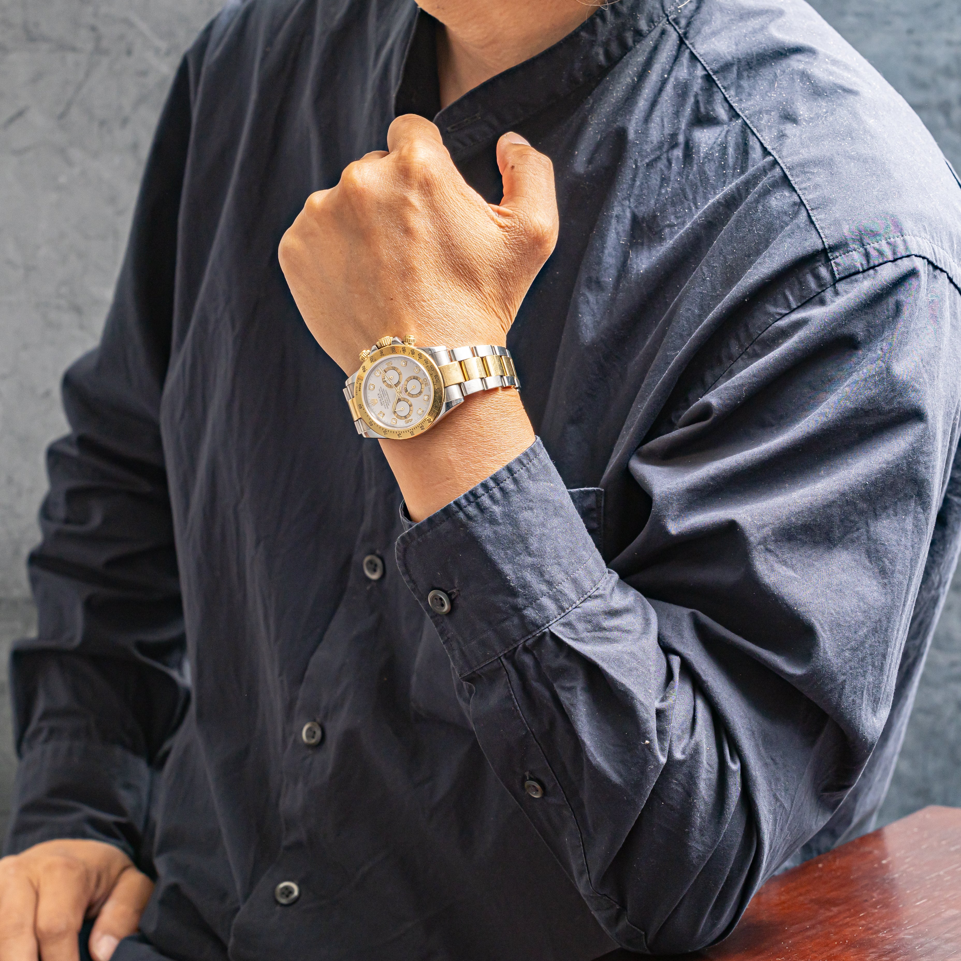 ロレックス デイトナ コンビ 2002年~2003年製 8Pダイヤダイヤル Ref.116523 国際サービス保証書、納品明細書付き