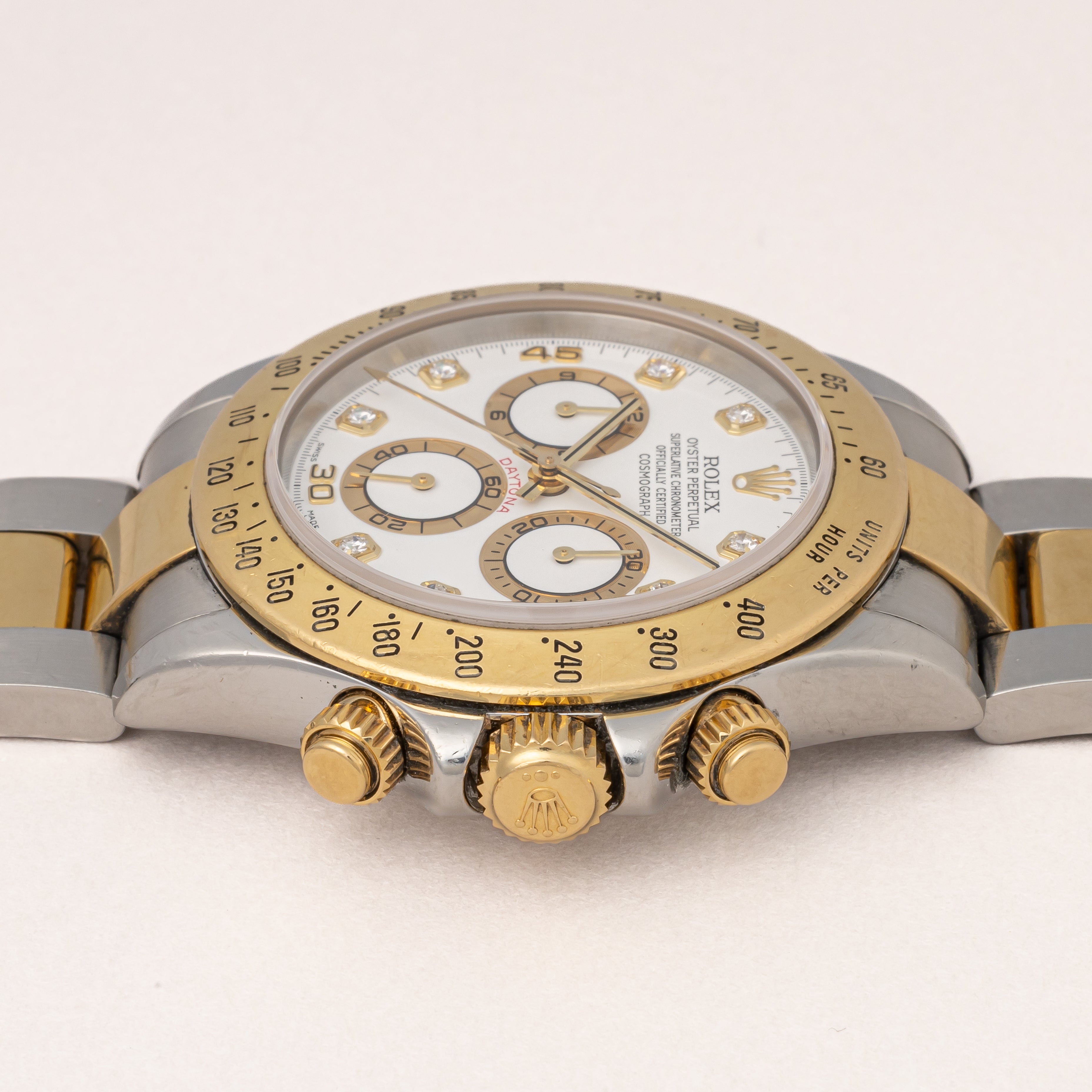 ロレックス デイトナ コンビ 2002年~2003年製 8Pダイヤダイヤル Ref.116523 国際サービス保証書、納品明細書付き