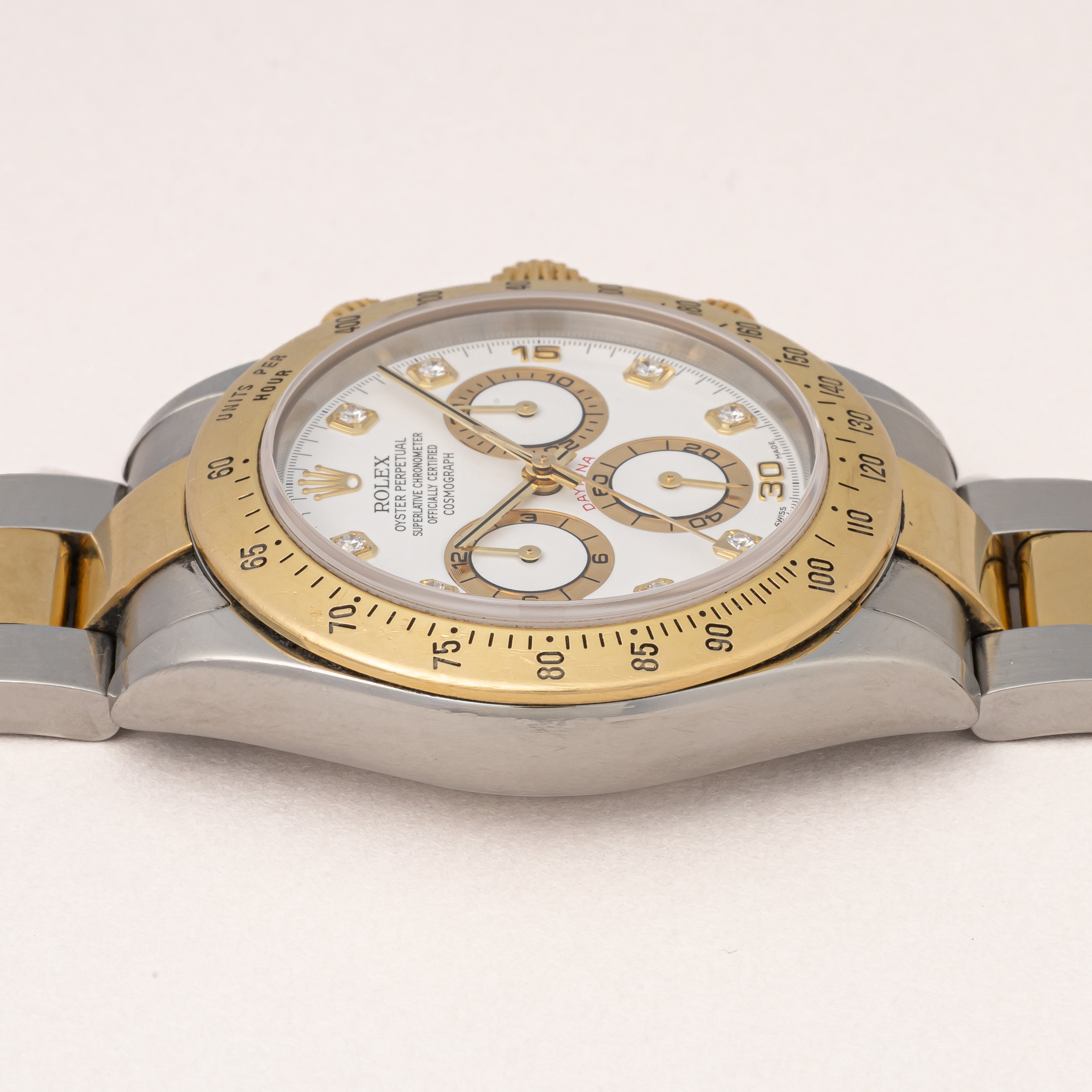ロレックス デイトナ コンビ 2002年~2003年製 8Pダイヤダイヤル Ref.116523 国際サービス保証書、納品明細書付き
