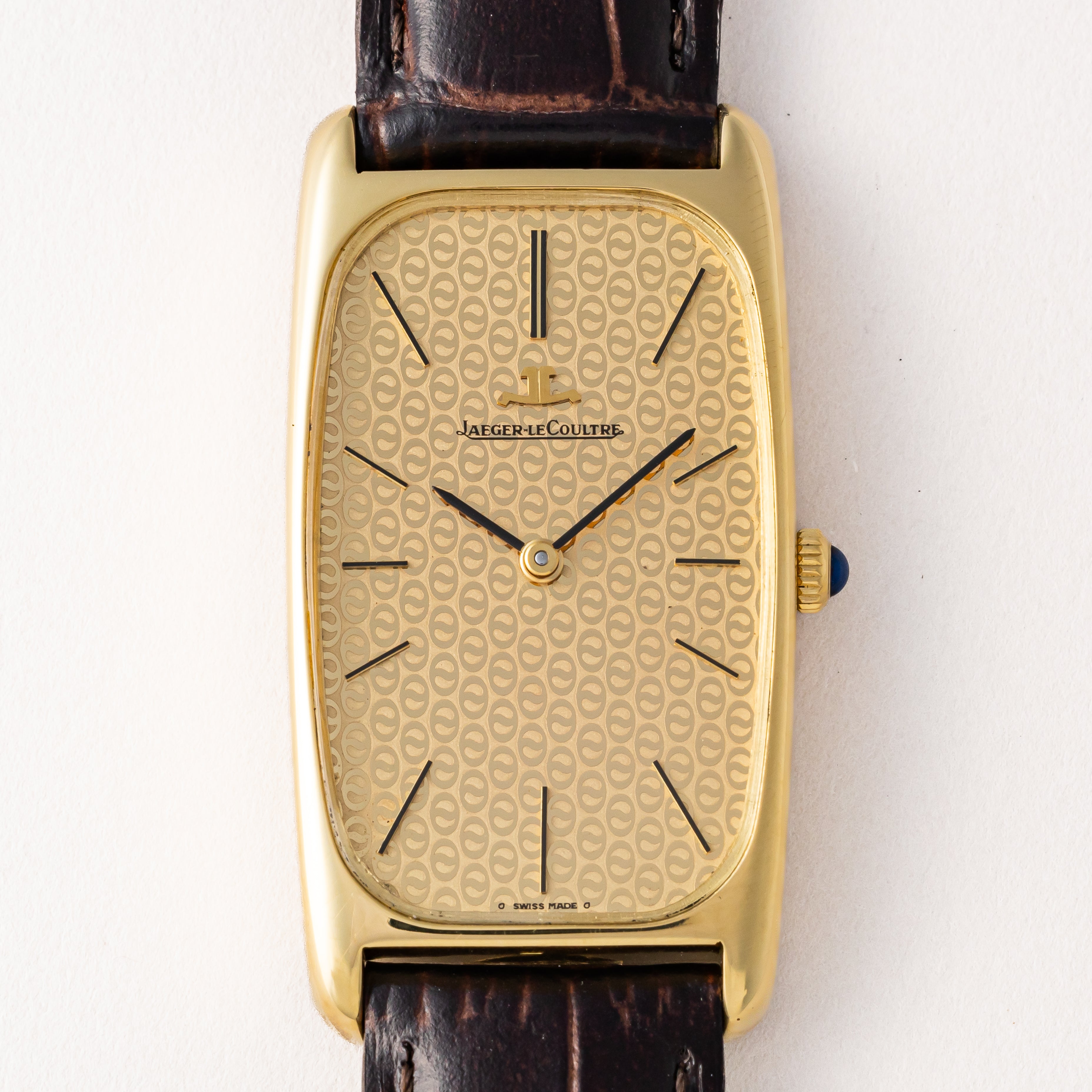 ジャガールクルト レクタンギュラー 18金無垢 Ref.9107.21 箱付き 1980年代製