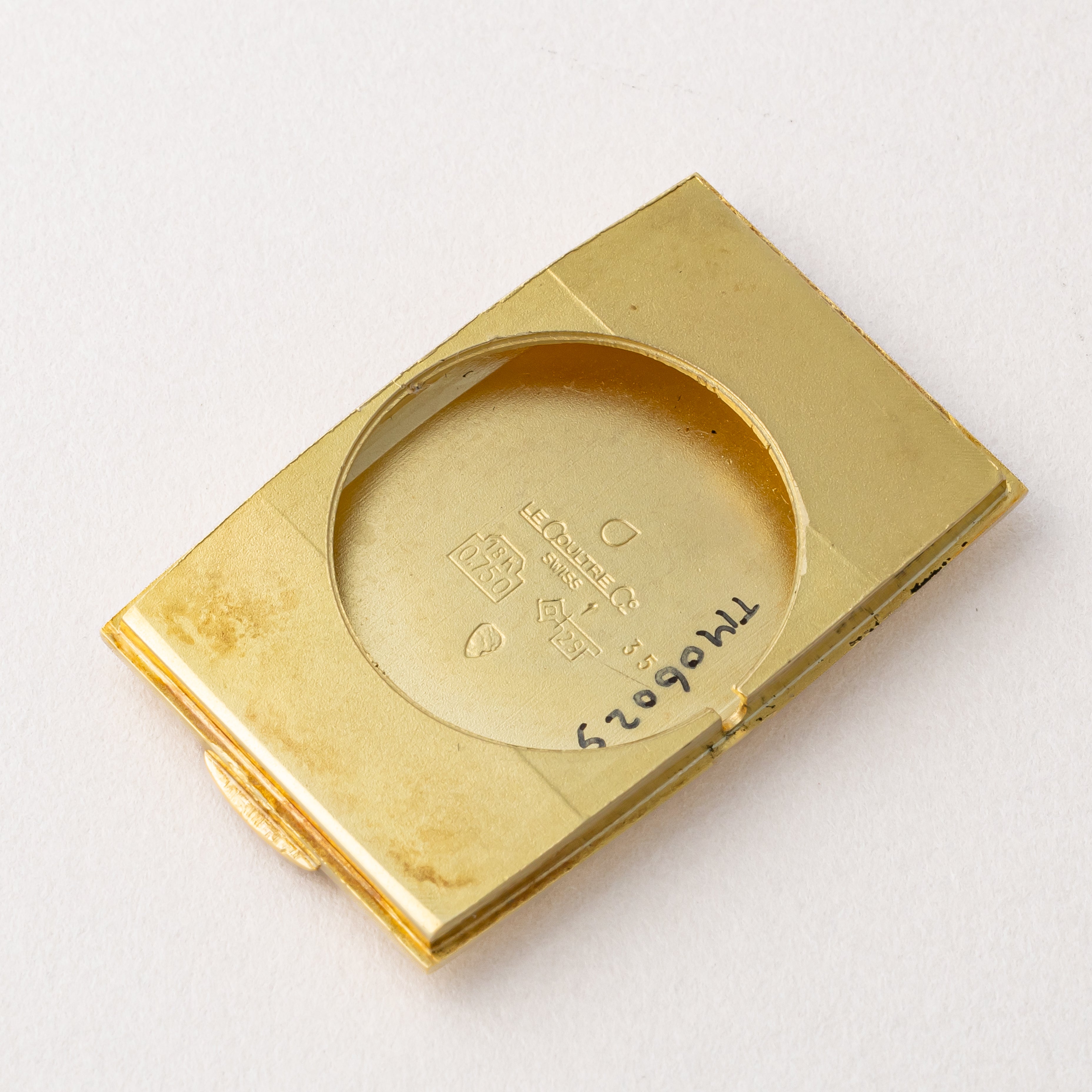 ジャガールクルト レクタンギュラー 18金無垢 Ref.9107.21 箱付き 1980年代製