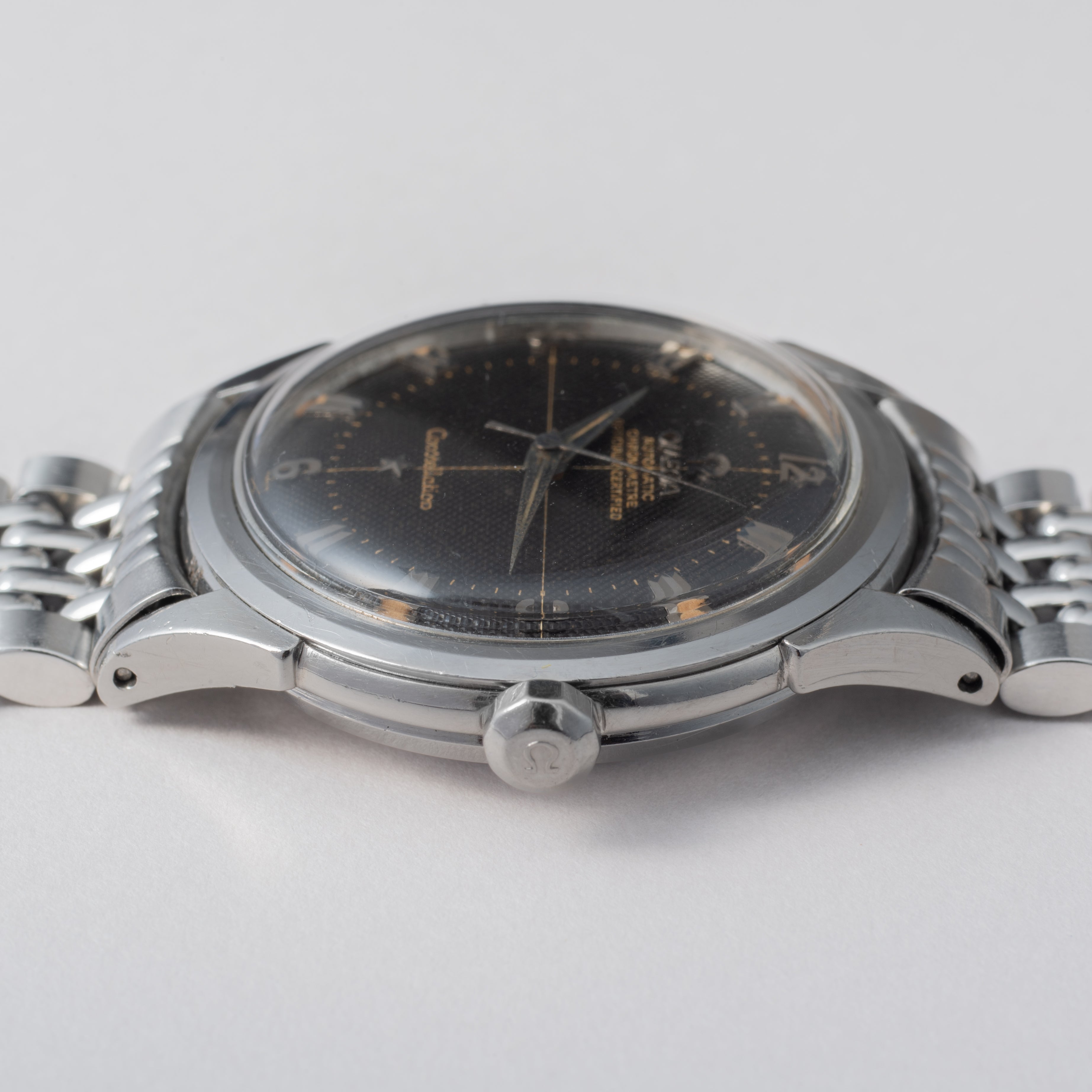 オメガ コンステレーション ブラックギョーシェダイヤル 1958年製 Ref.2852-6 SC