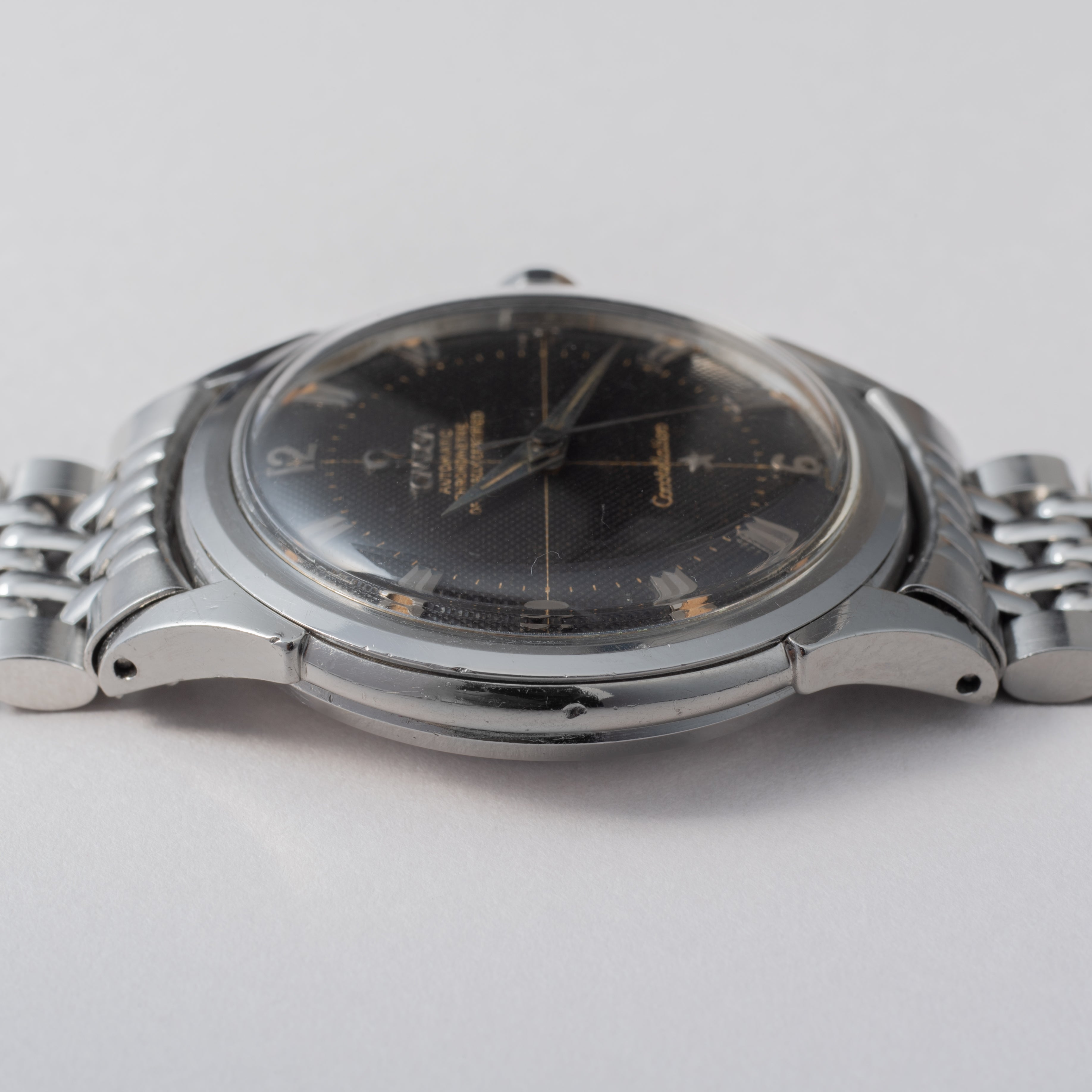 オメガ コンステレーション ブラックギョーシェダイヤル 1958年製 Ref.2852-6 SC