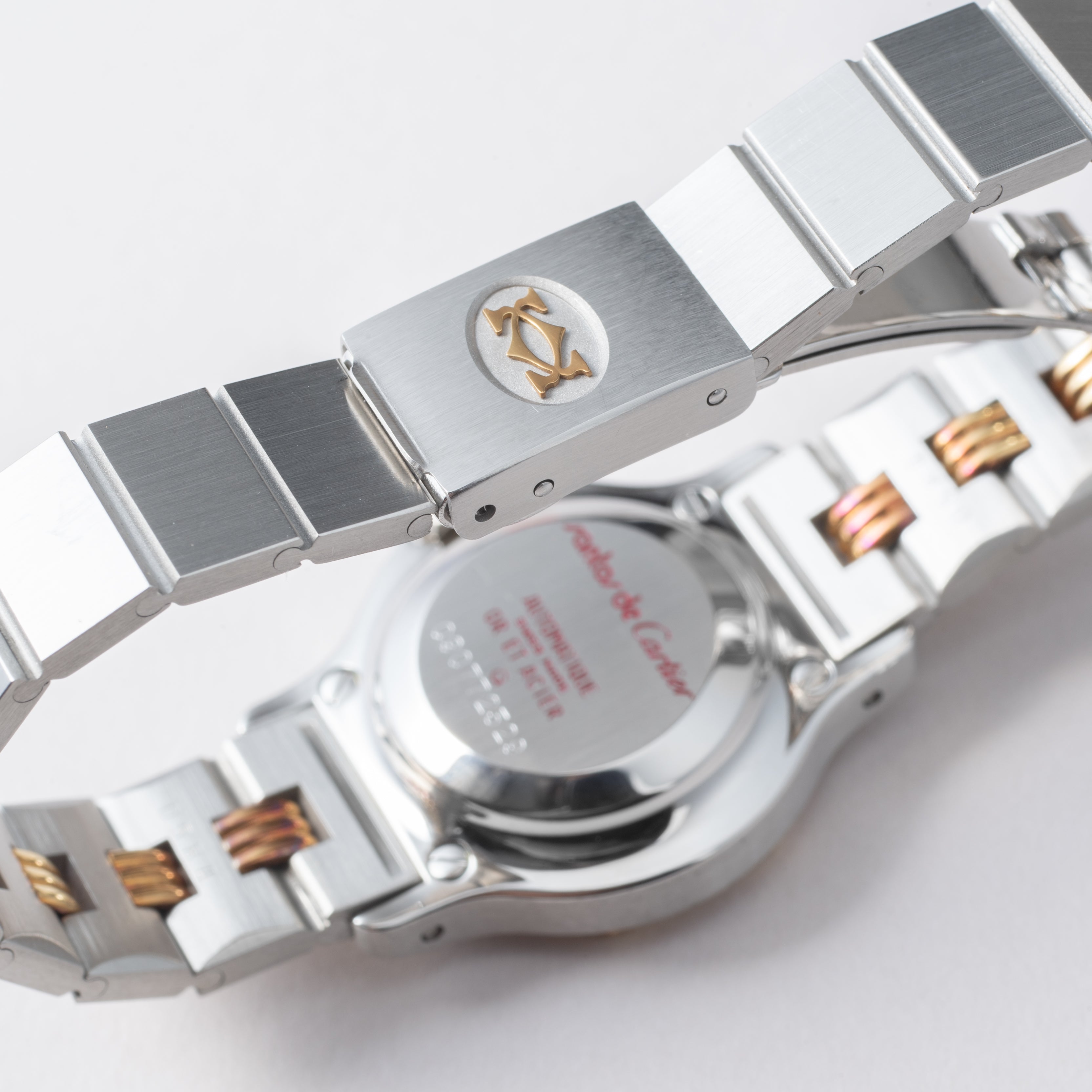 カルティエ サントス オクタゴン SMサイズ コンビ 1980年代 箱、ギャラ付き