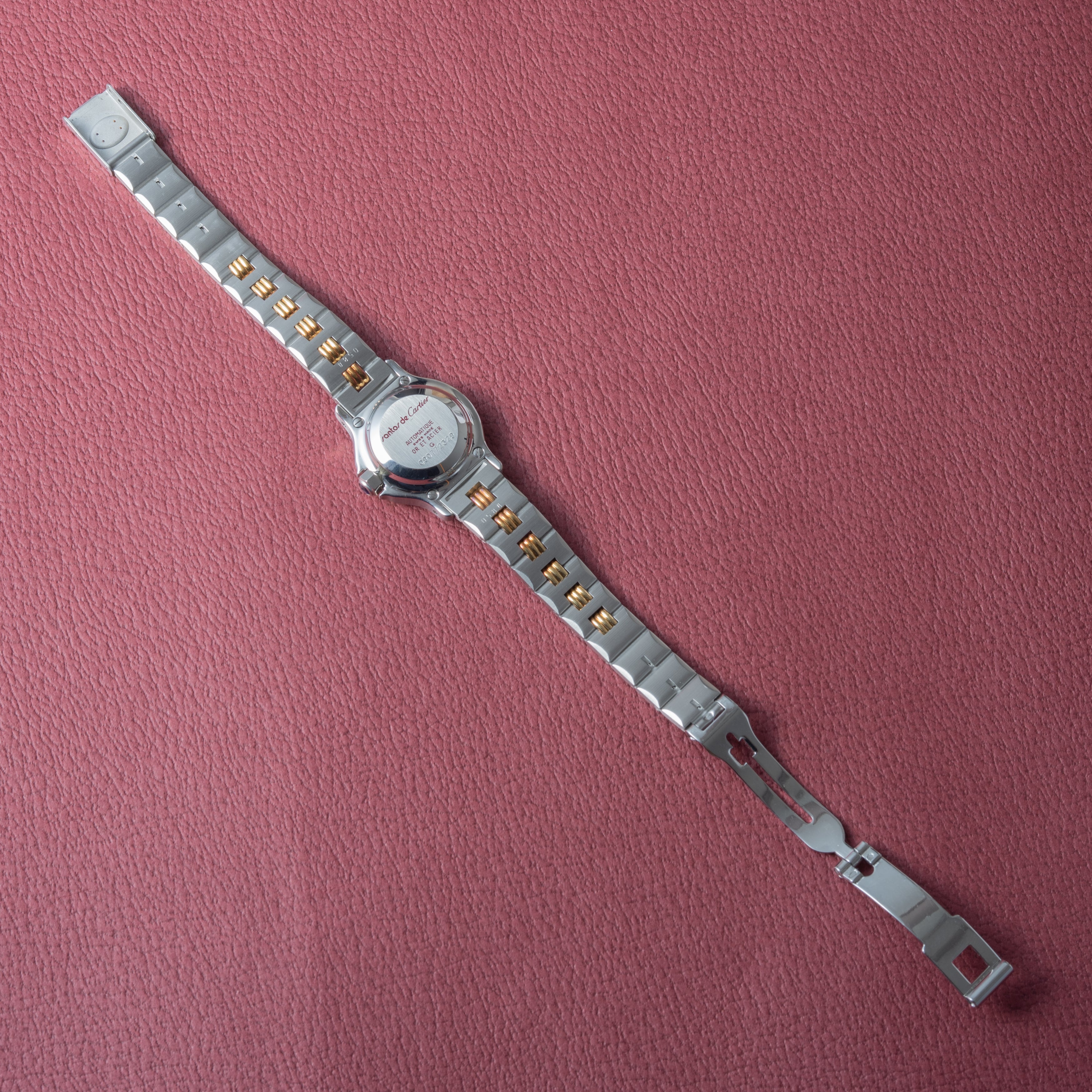 カルティエ サントス オクタゴン SMサイズ コンビ 1980年代 箱、ギャラ付き