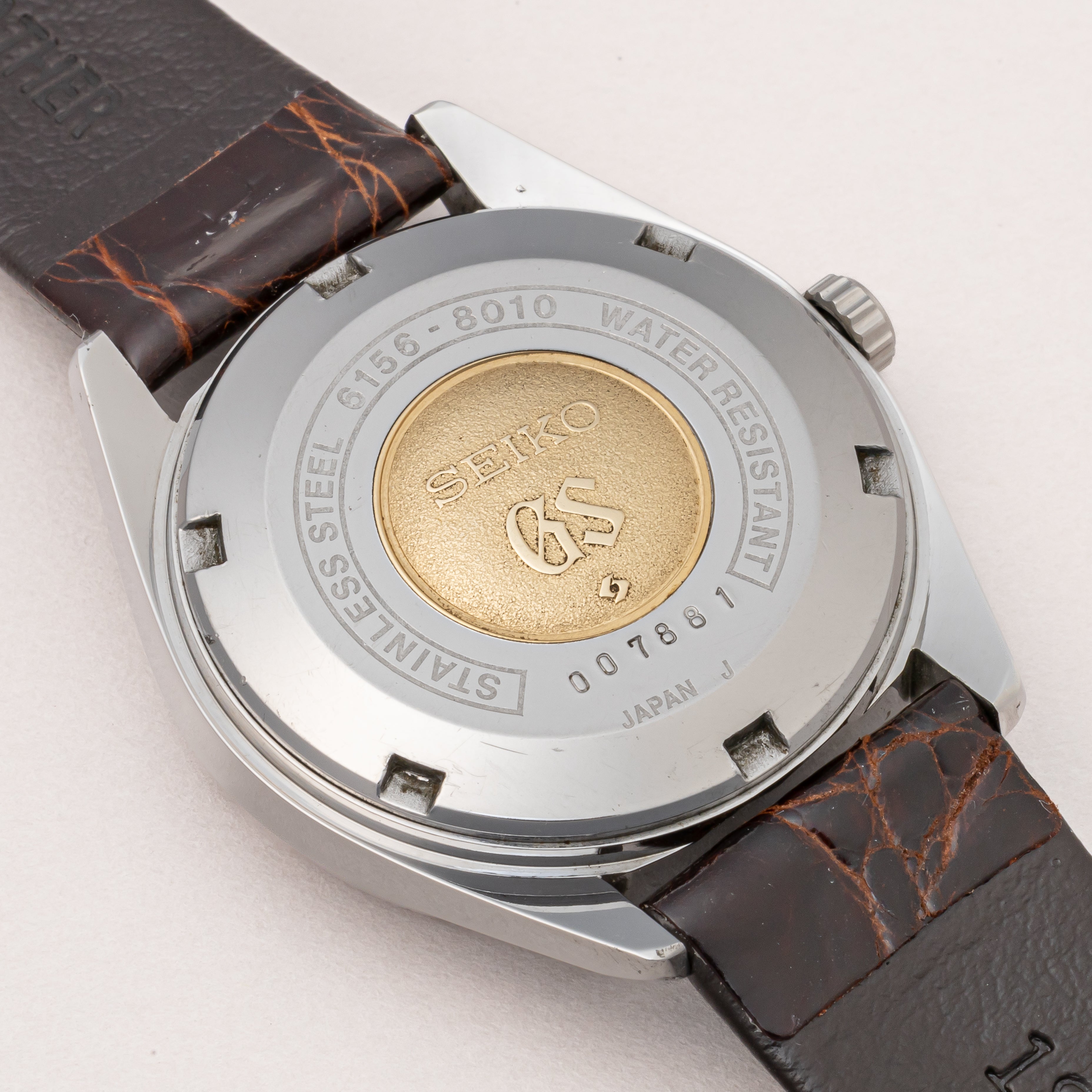 グランドセイコー スペシャル 1970年製/昭和45年製 Ref.6156-8010 カットガラス 純正尾錠付き