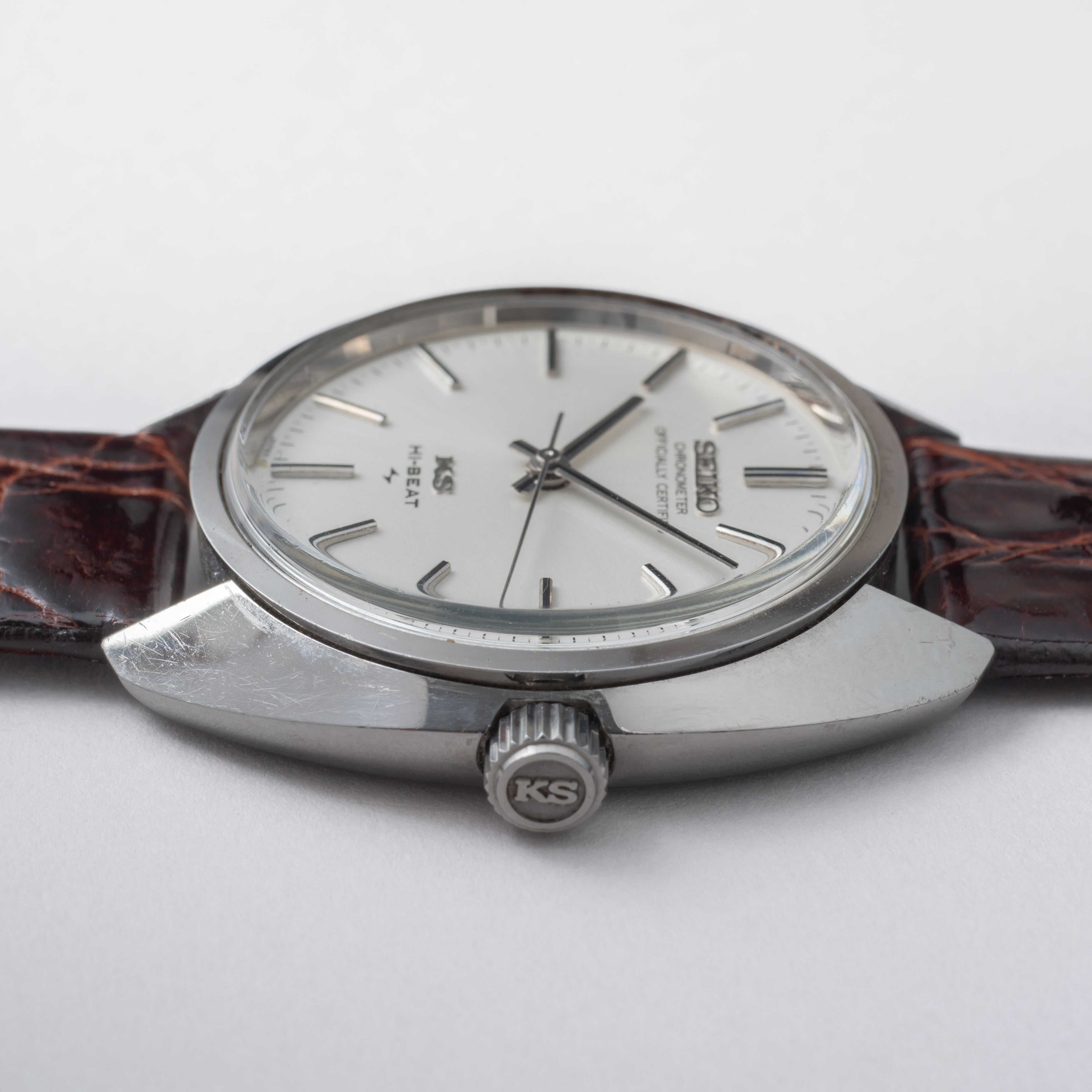 キングセイコー クロノメーター 1970年製/昭和45年製 45KS Ref.45-8010 ハイビート 純正尾錠付き