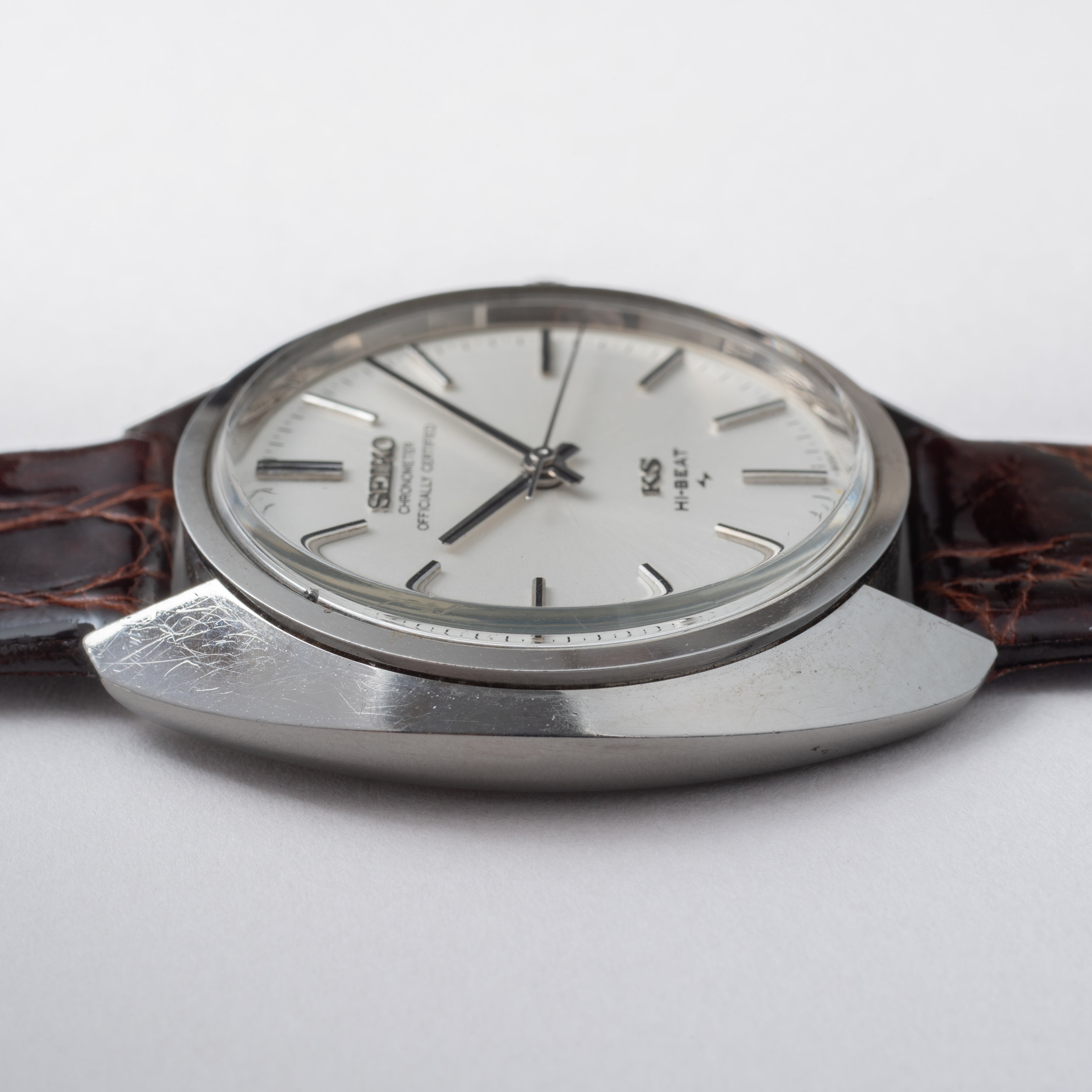 キングセイコー クロノメーター 1970年製/昭和45年製 45KS Ref.45-8010 ハイビート 純正尾錠付き