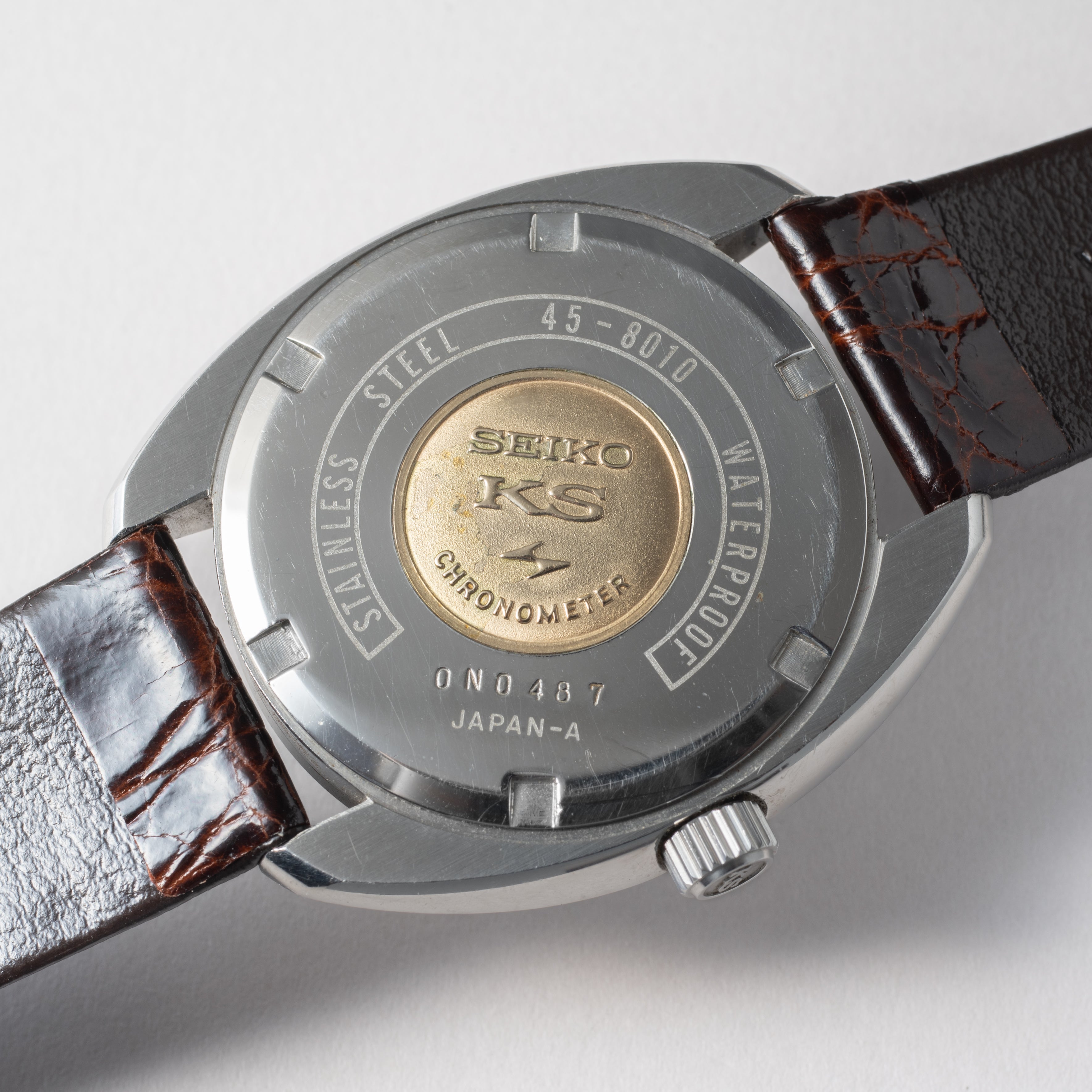 キングセイコー クロノメーター 1970年製/昭和45年製 45KS Ref.45-8010 ハイビート 純正尾錠付き