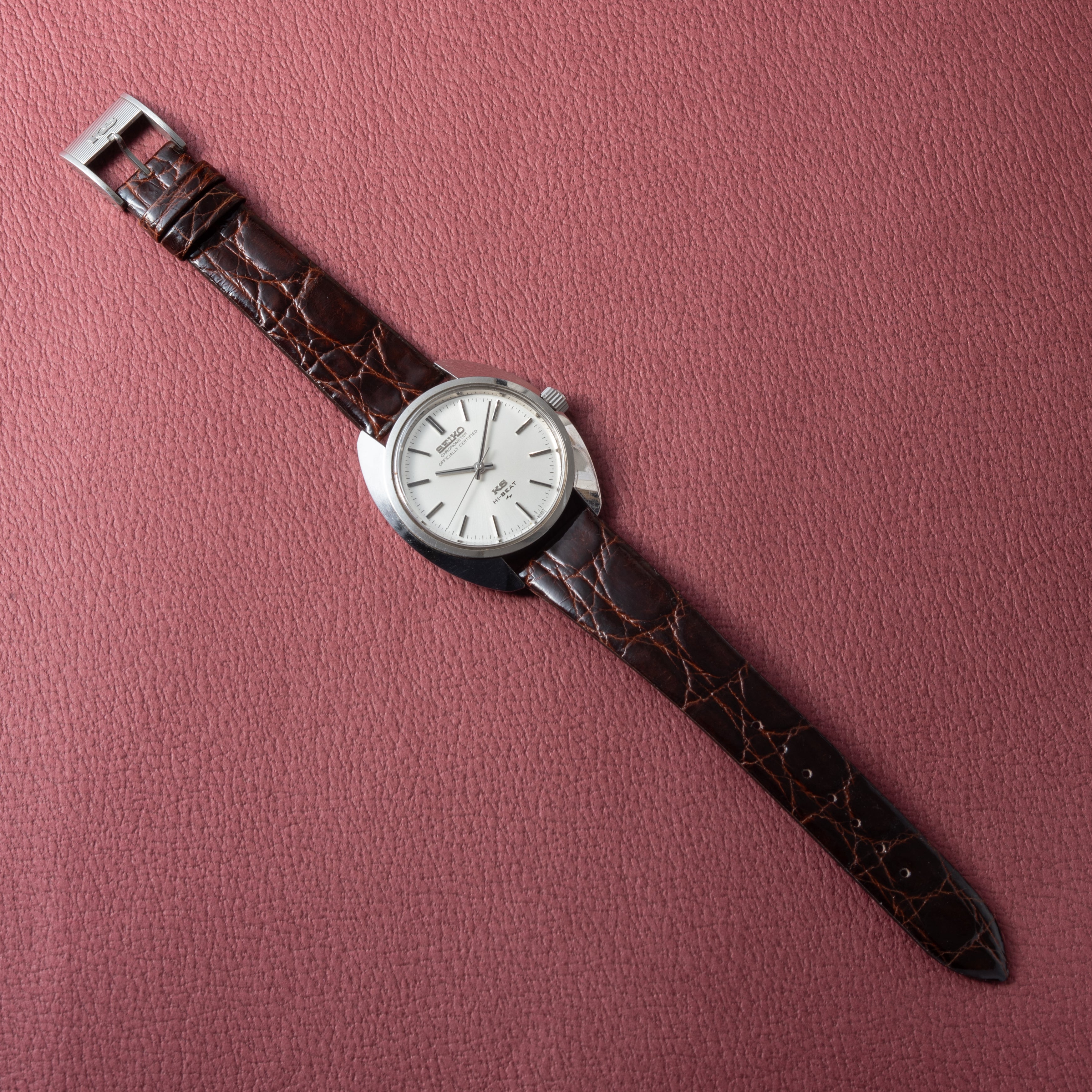 キングセイコー クロノメーター 1970年製/昭和45年製 45KS Ref.45-8010 ハイビート 純正尾錠付き